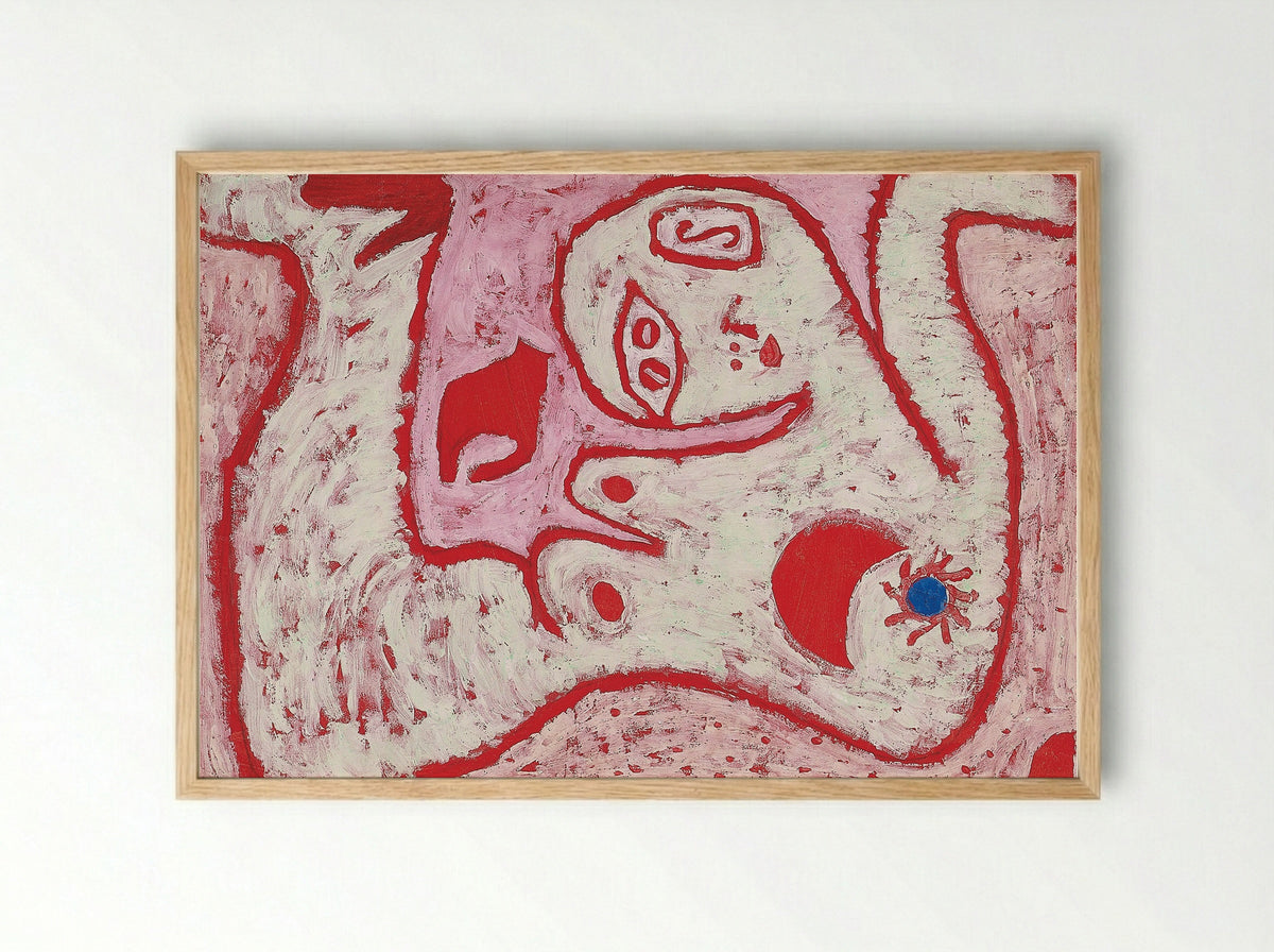 A woman for Gods - Paul Klee - Framed Print Wood