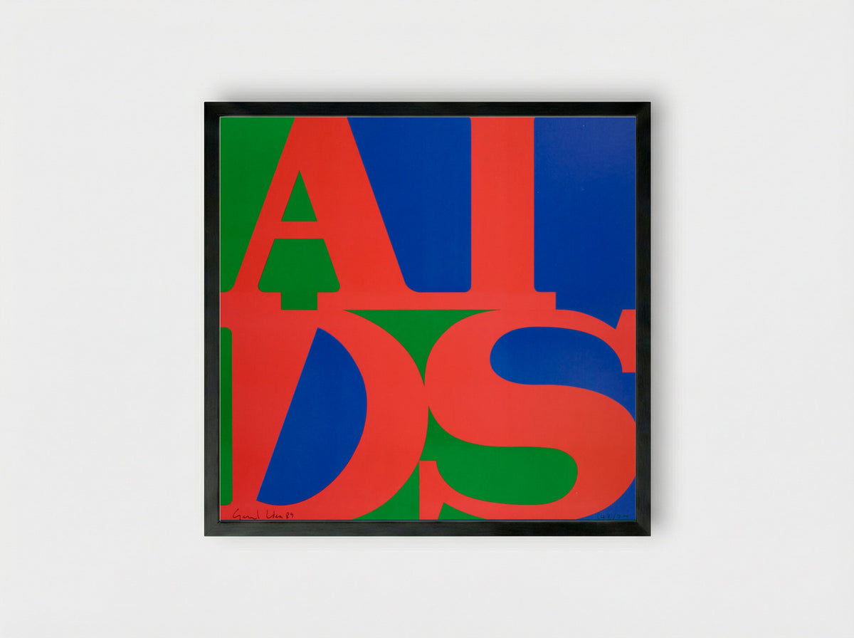 AIDS (A Project of the Public Art Fund Inc.) - General Idea - Framed Print Black