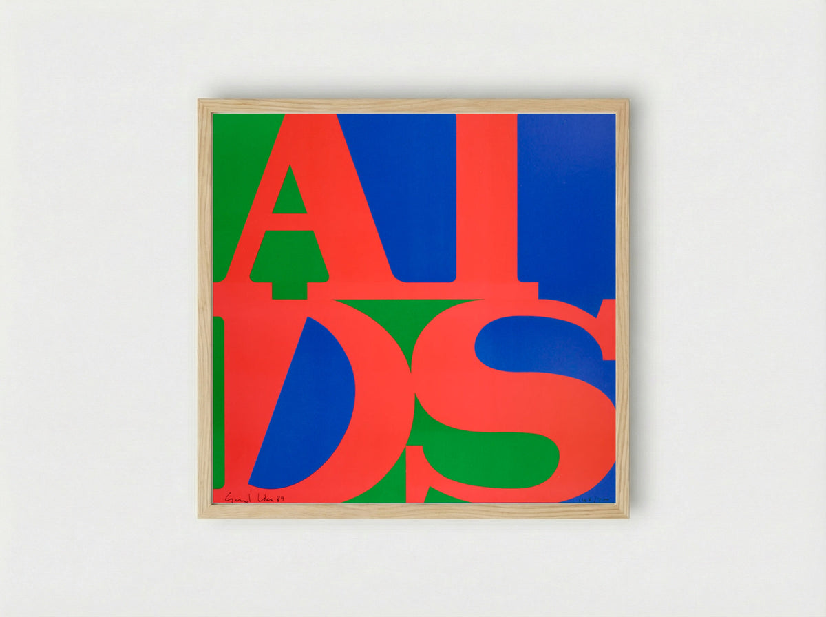 AIDS (A Project of the Public Art Fund Inc.) - General Idea - Framed Print Wood