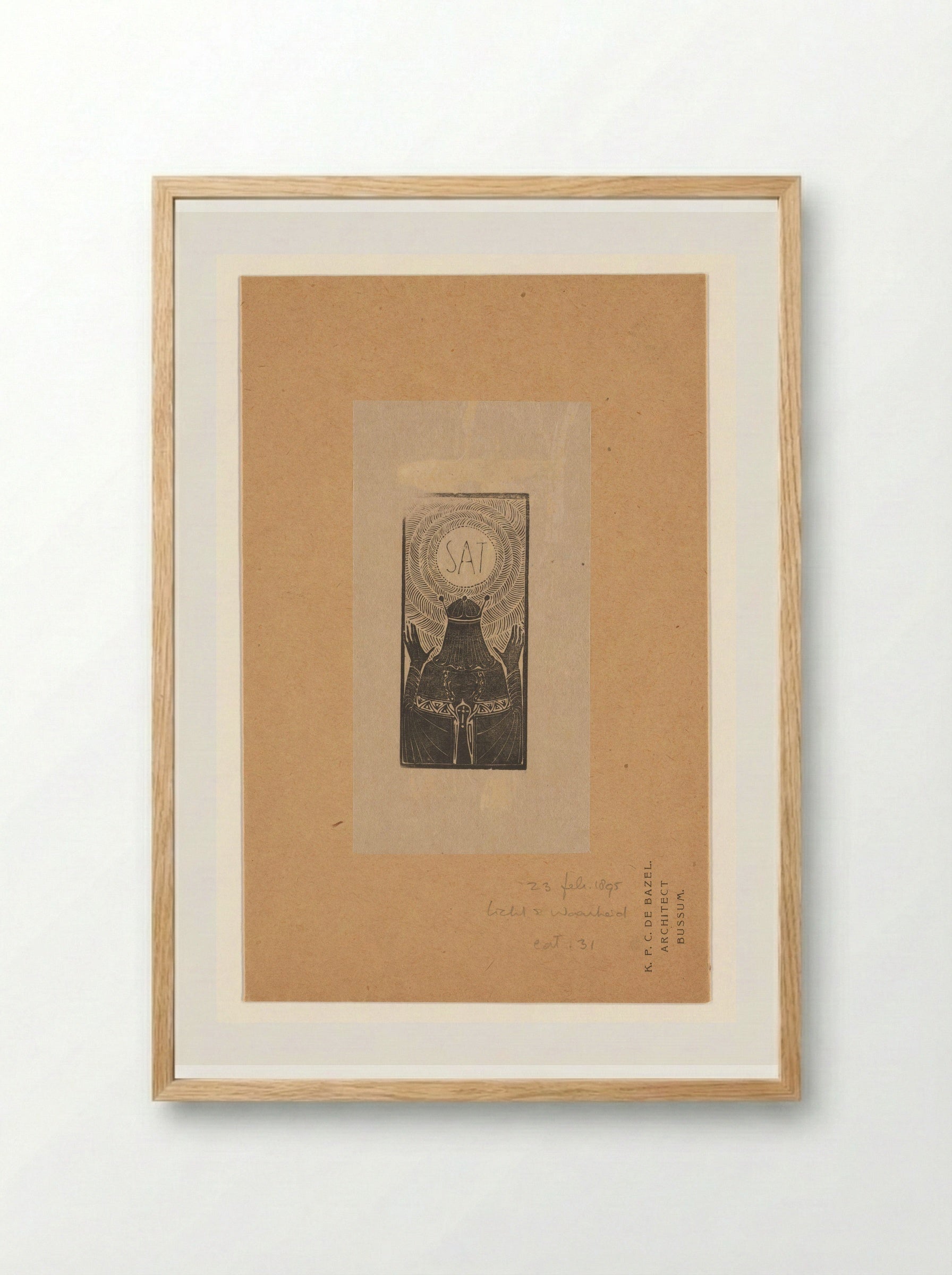 Aan de zon - Karel Petrus Cornelis de Bazel - Framed Print Wood
