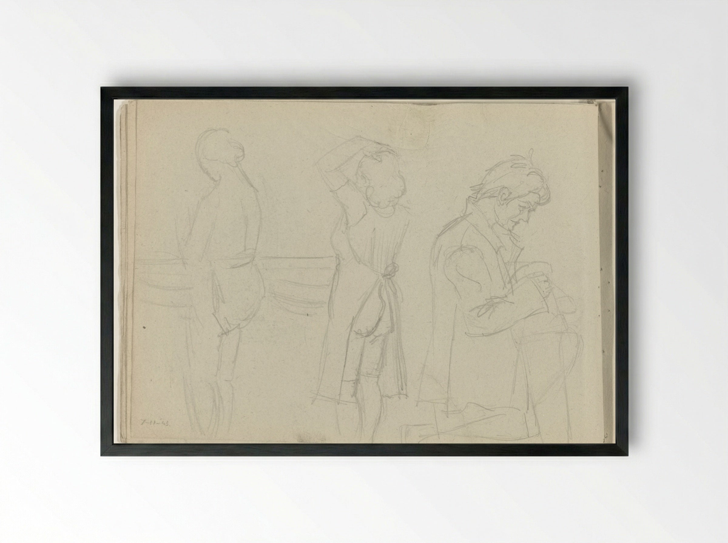 Aankleden - To Frank-Stoltz - Framed Print Black