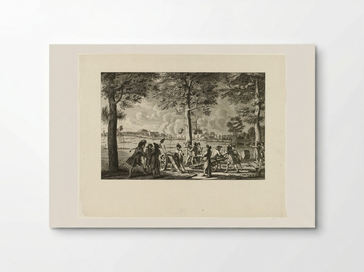 Aanval op de stad Weesp, 30 september 1787 - Cornelis Brouwer - Poster