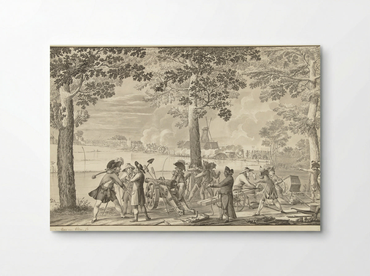 Aanval van de Pruisische troepen op Weesp, 30 september 1787 - Maas van Altena - Poster