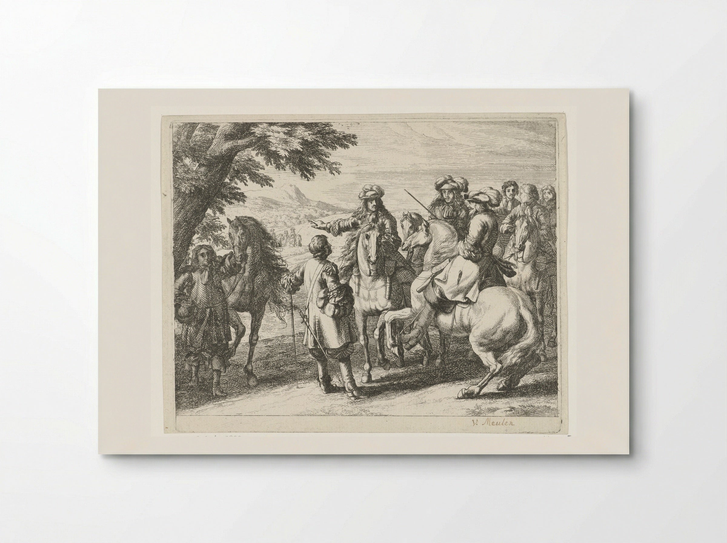 Aanvoerders te paard (Commanders on Horseback) - Jan van Huchtenburg - Poster