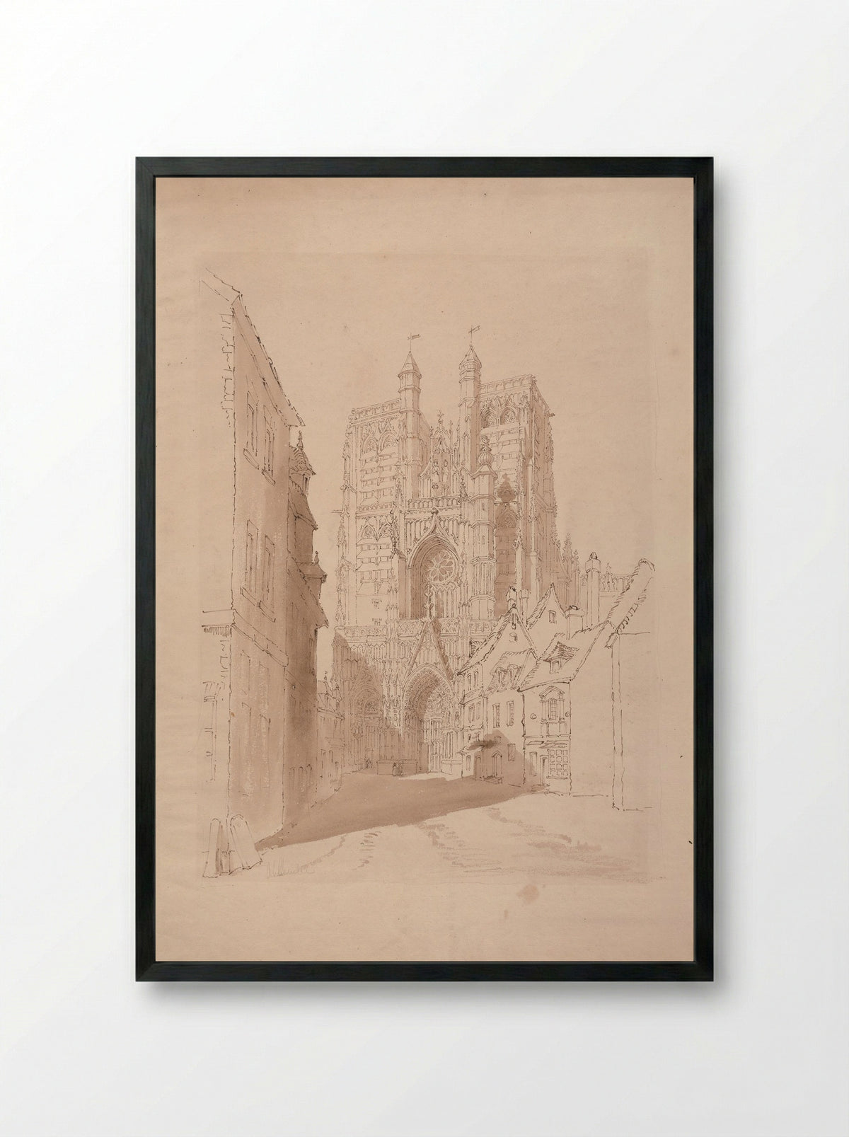 Abbeville - Henry Edridge - Framed Print Black