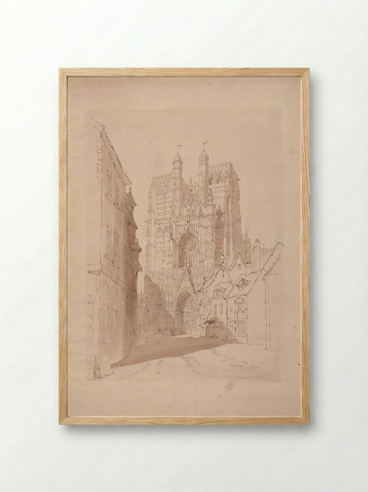 Abbeville - Henry Edridge - Framed Print Wood