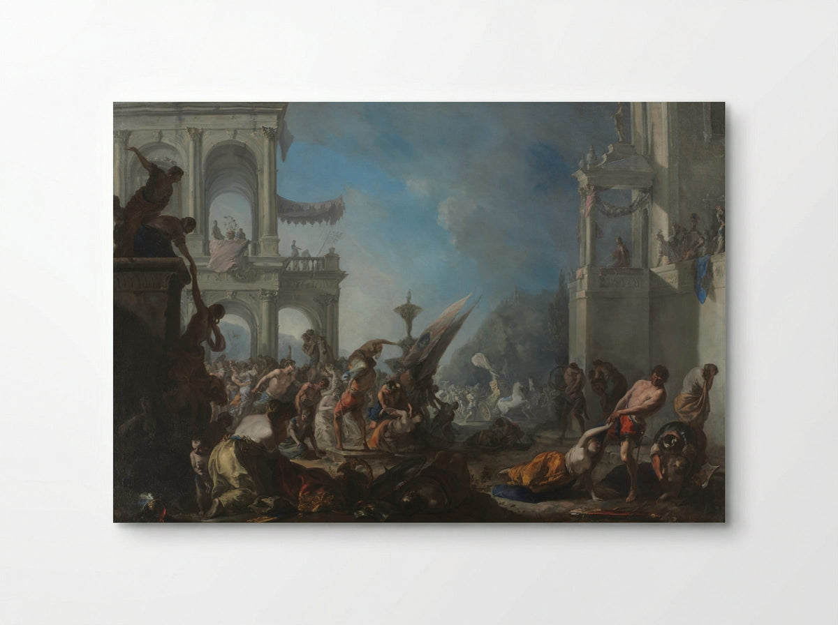 Abduction of the Sabine Women - Johann Heinrich Schönfeld - Poster
