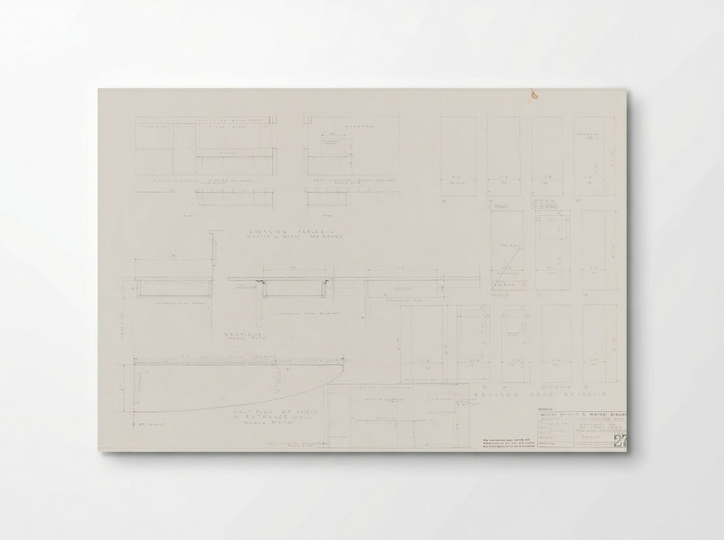 Abele Residence Details - C.D.W. - Poster