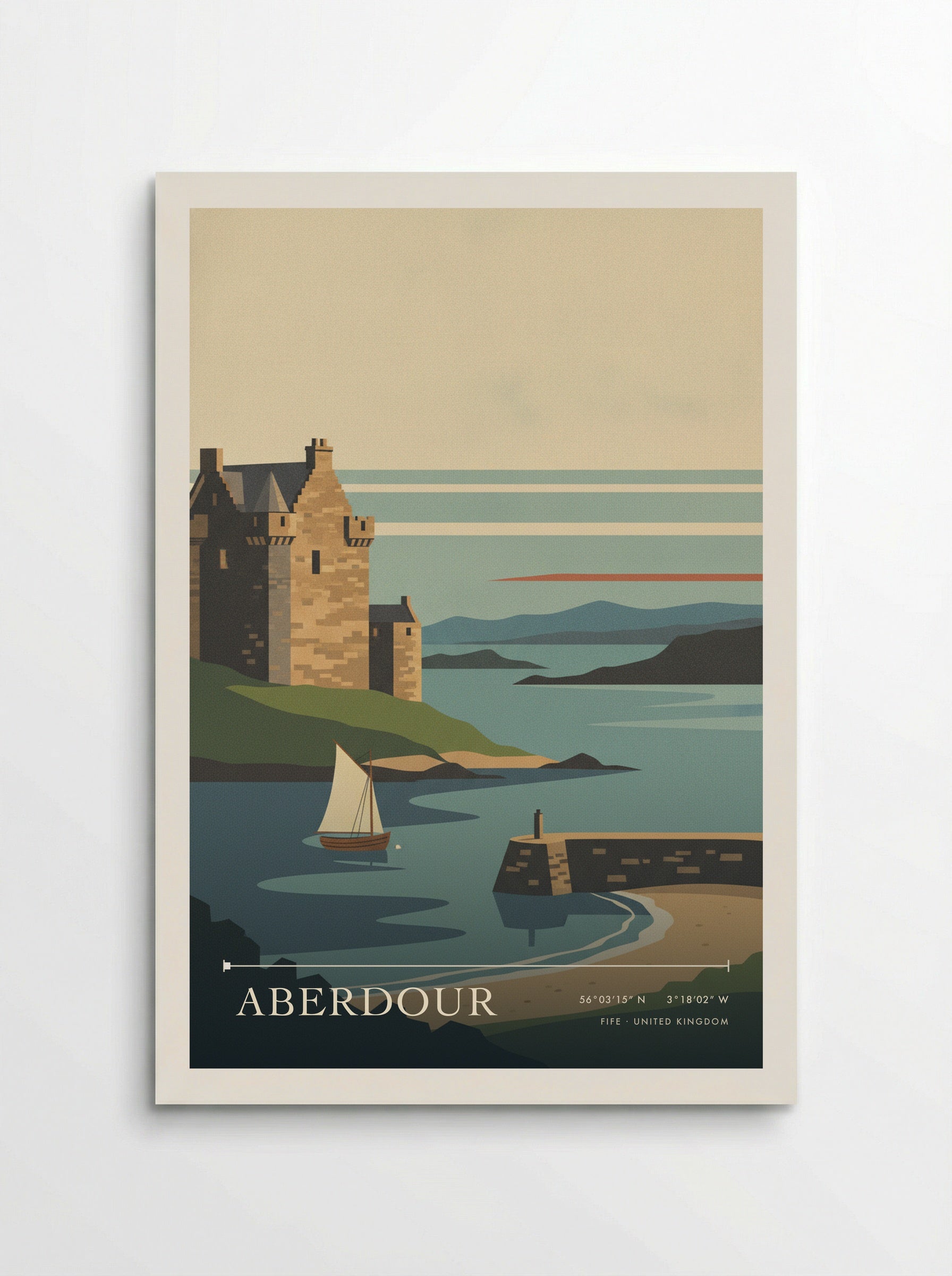 Aberdour Fife United Kingdom Travel Poster - Poster