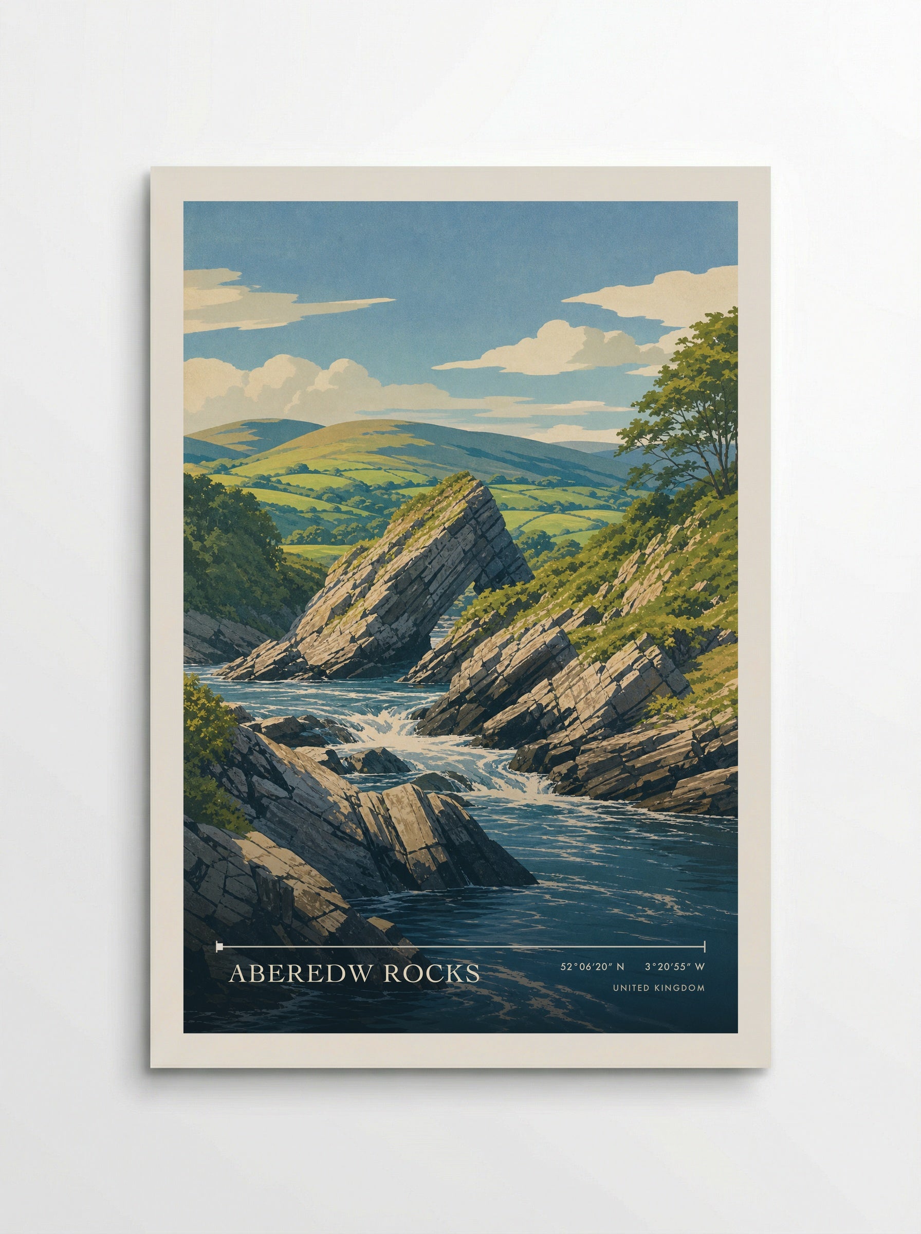 Aberedw Rocks United Kingdom Travel Poster - Poster