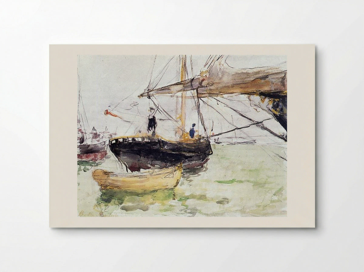 Aboard a Yacht - Berthe Morisot - Poster