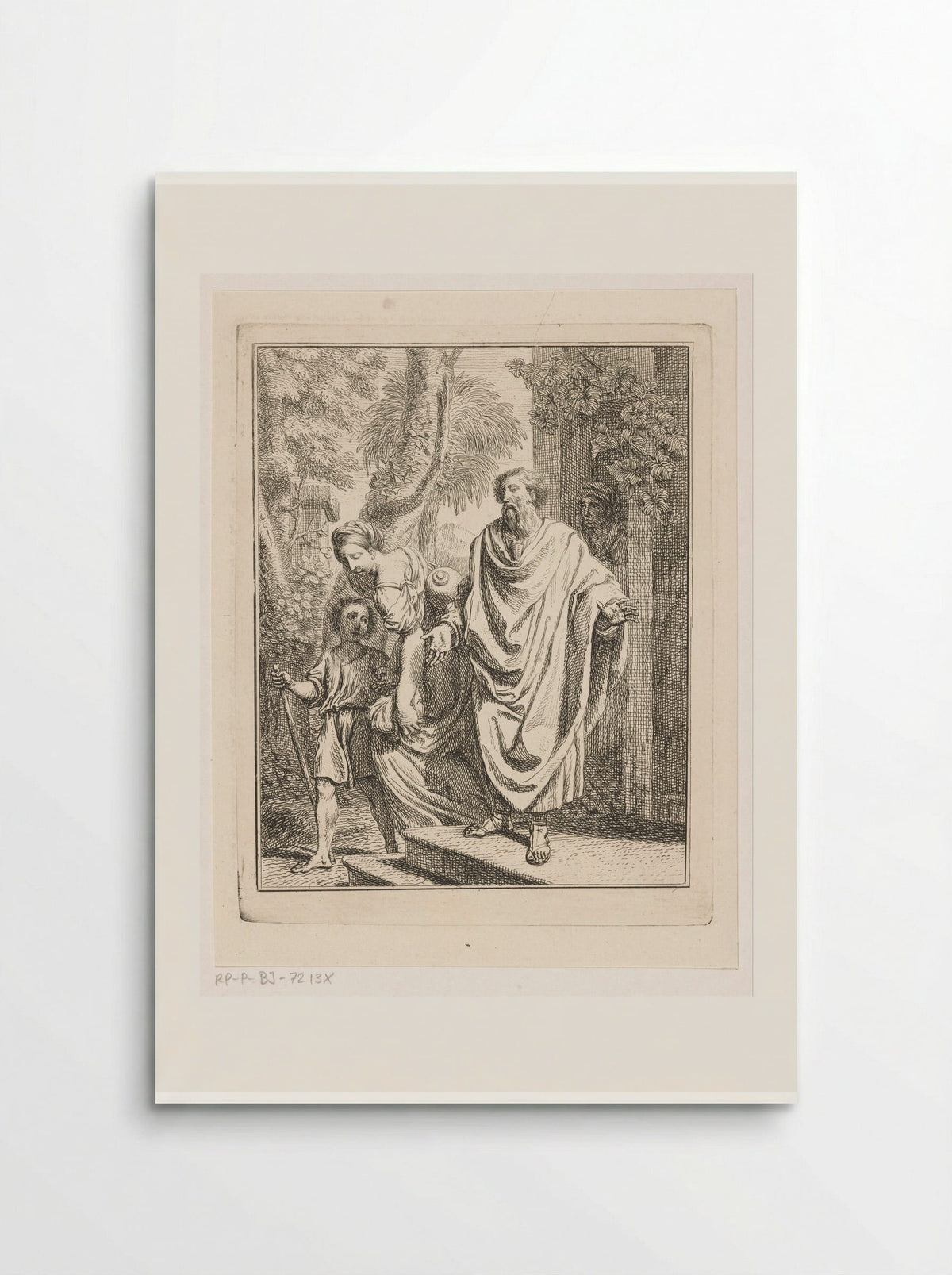 Abraham Casting Out Hagar and Ishmael - Louis Fabritius Dubourg - Poster