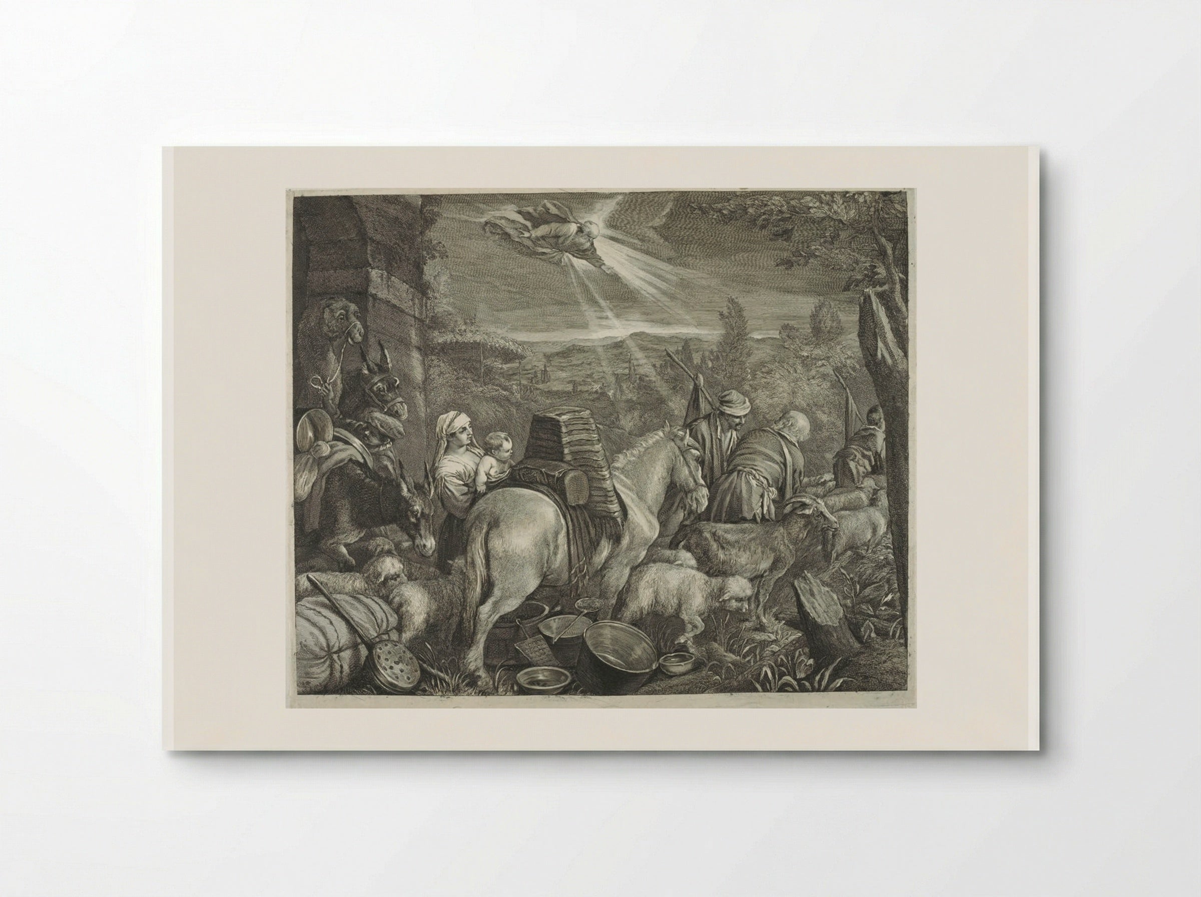 Abraham Leaving the Country of Haran - Cornelis Visscher - Poster