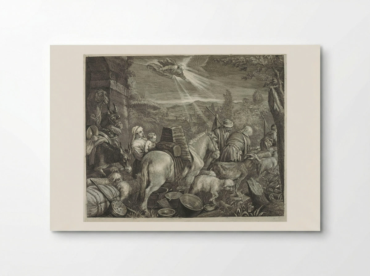 Abraham Leaving the Country of Haran - Cornelis Visscher - Poster