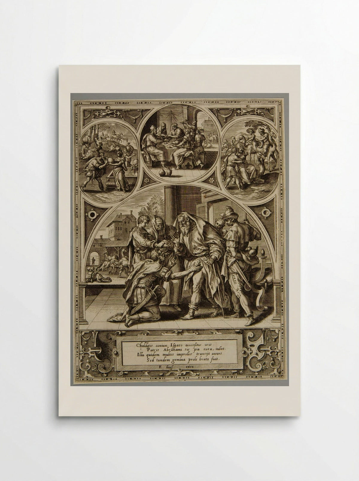 Abraham Sending His Servant for Rebecca - Adriaen Collaert - Poster