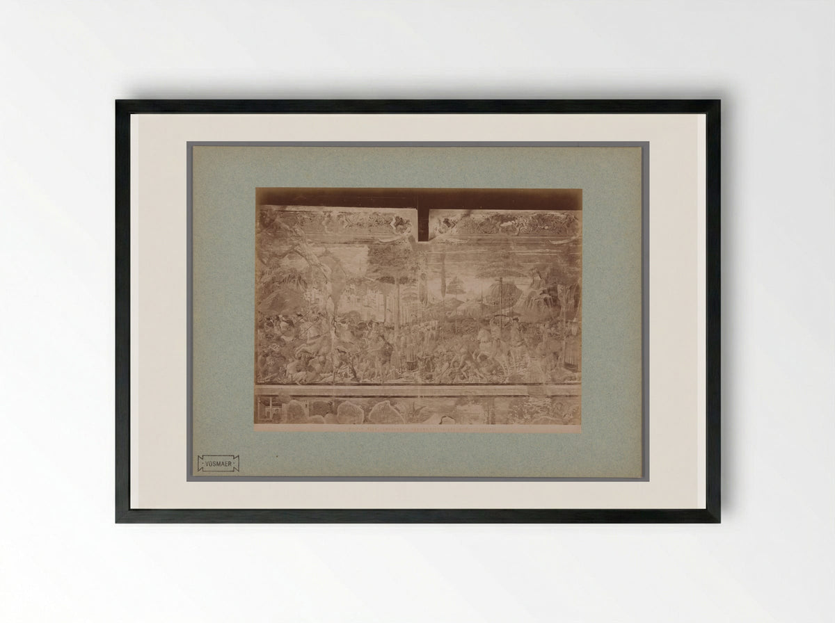 Abraham Victorious (After Benozzo Gozzoli) - Fratelli Alinari - Framed Print Black