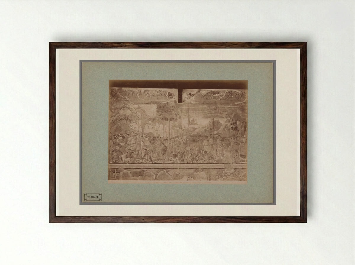 Abraham Victorious (After Benozzo Gozzoli) - Fratelli Alinari - Framed Print Dark Wood