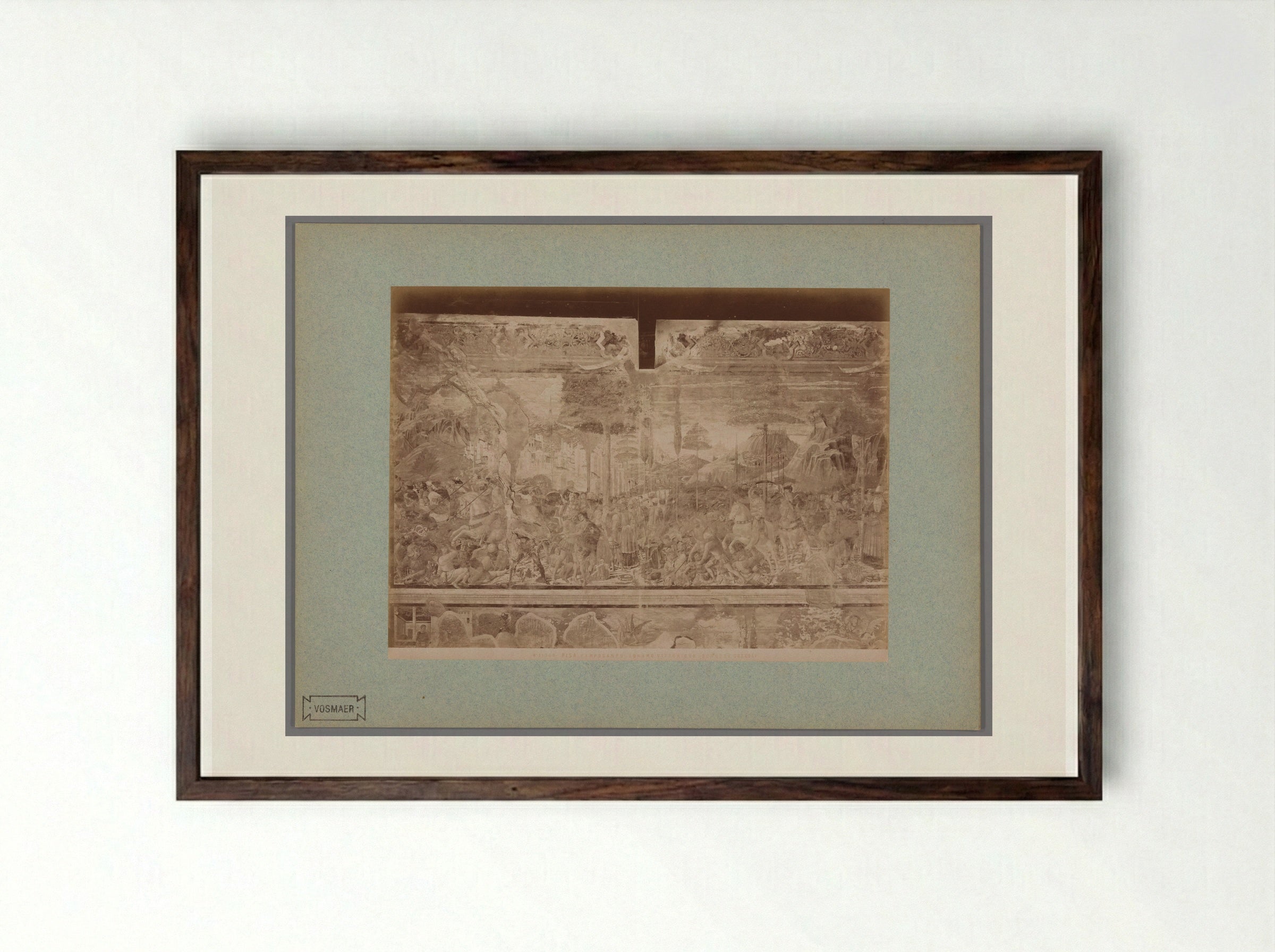 Abraham Victorious (After Benozzo Gozzoli) - Fratelli Alinari - Framed Print Dark Wood