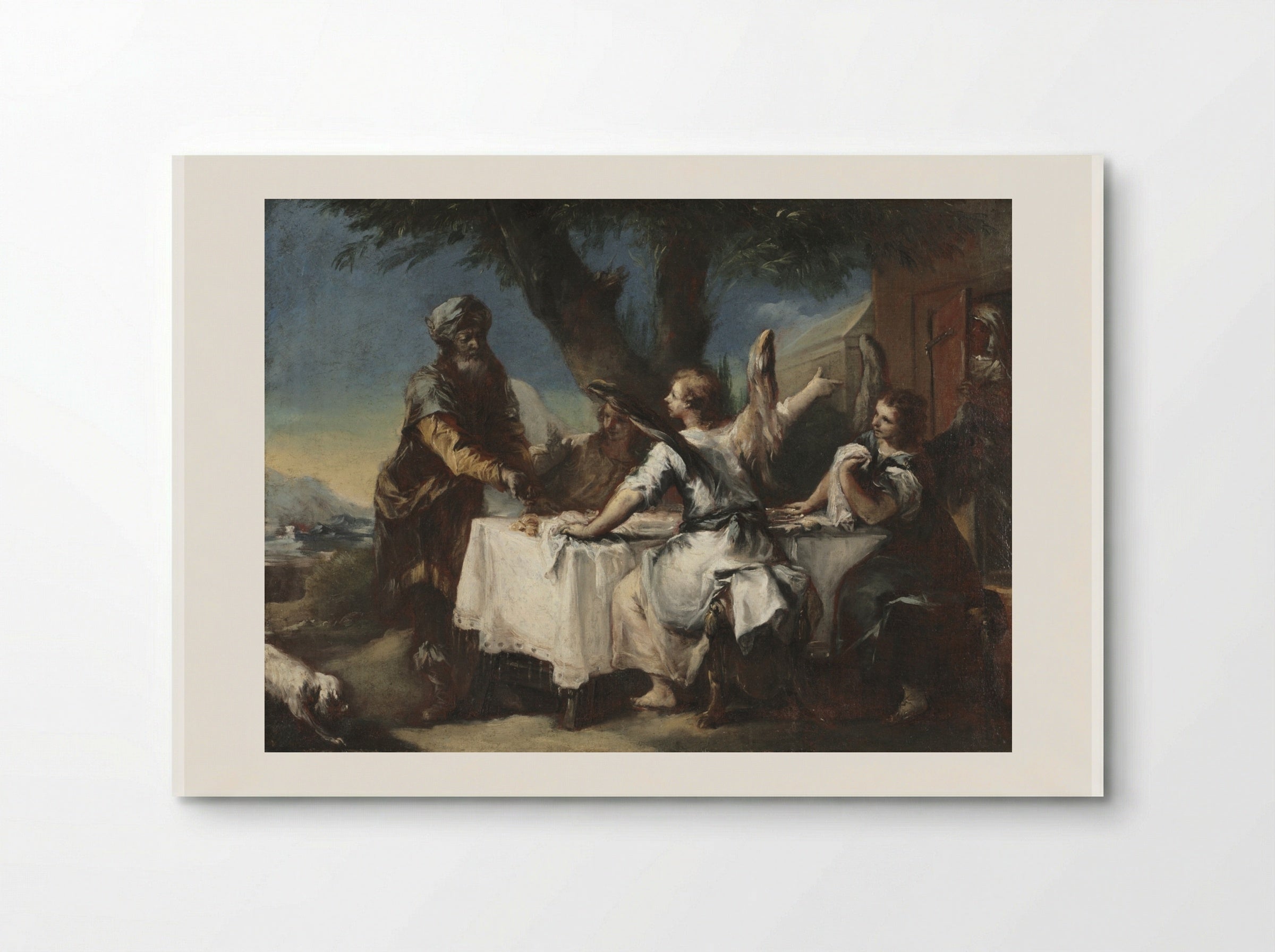 Abraham Welcoming the Three Angels - Francesco Guardi - Poster