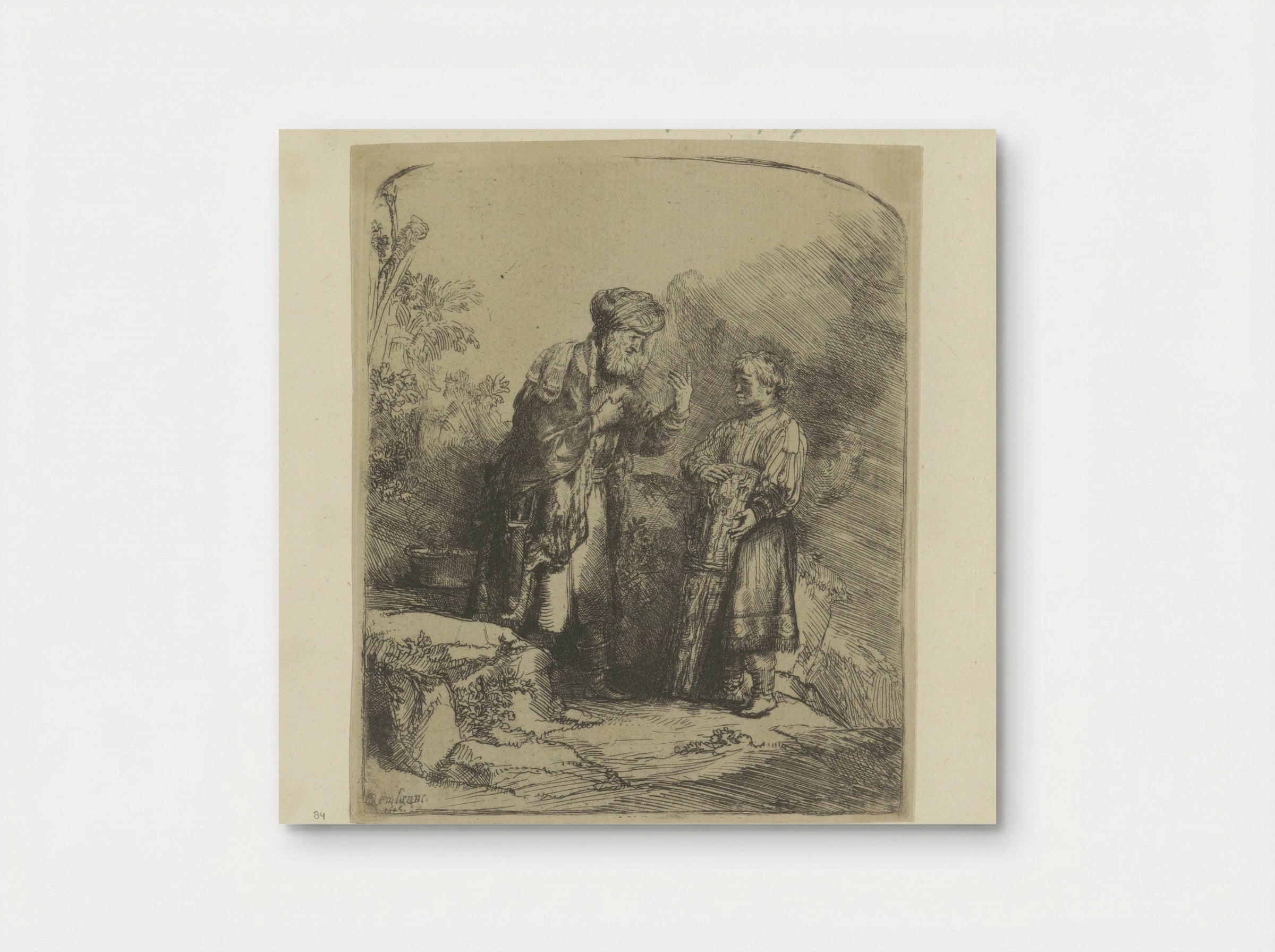 Abraham and Isaac - Henry Louis Basan - Poster
