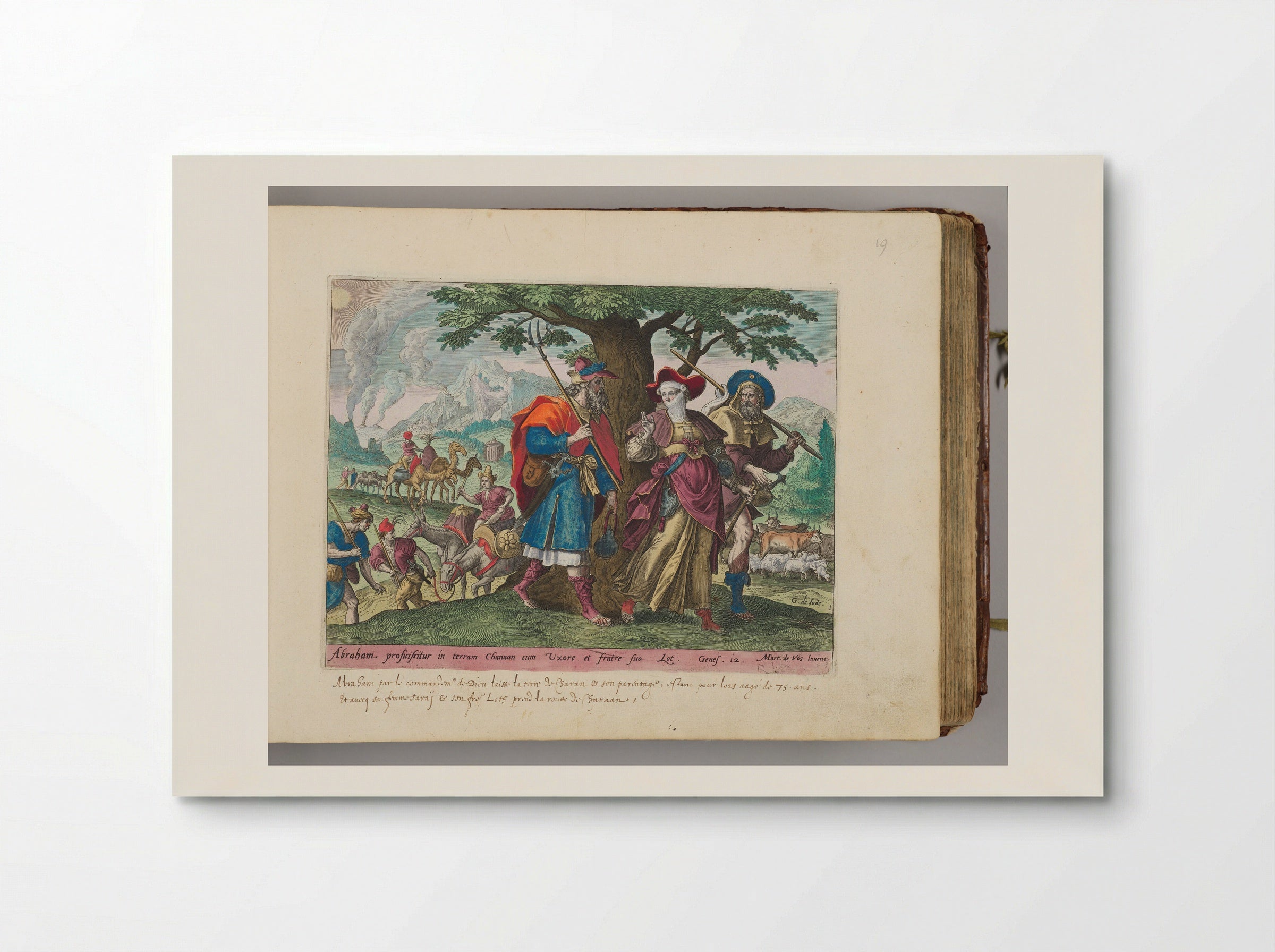 Abraham and Lot Leaving for Canaan - Adriaen Collaert - Poster