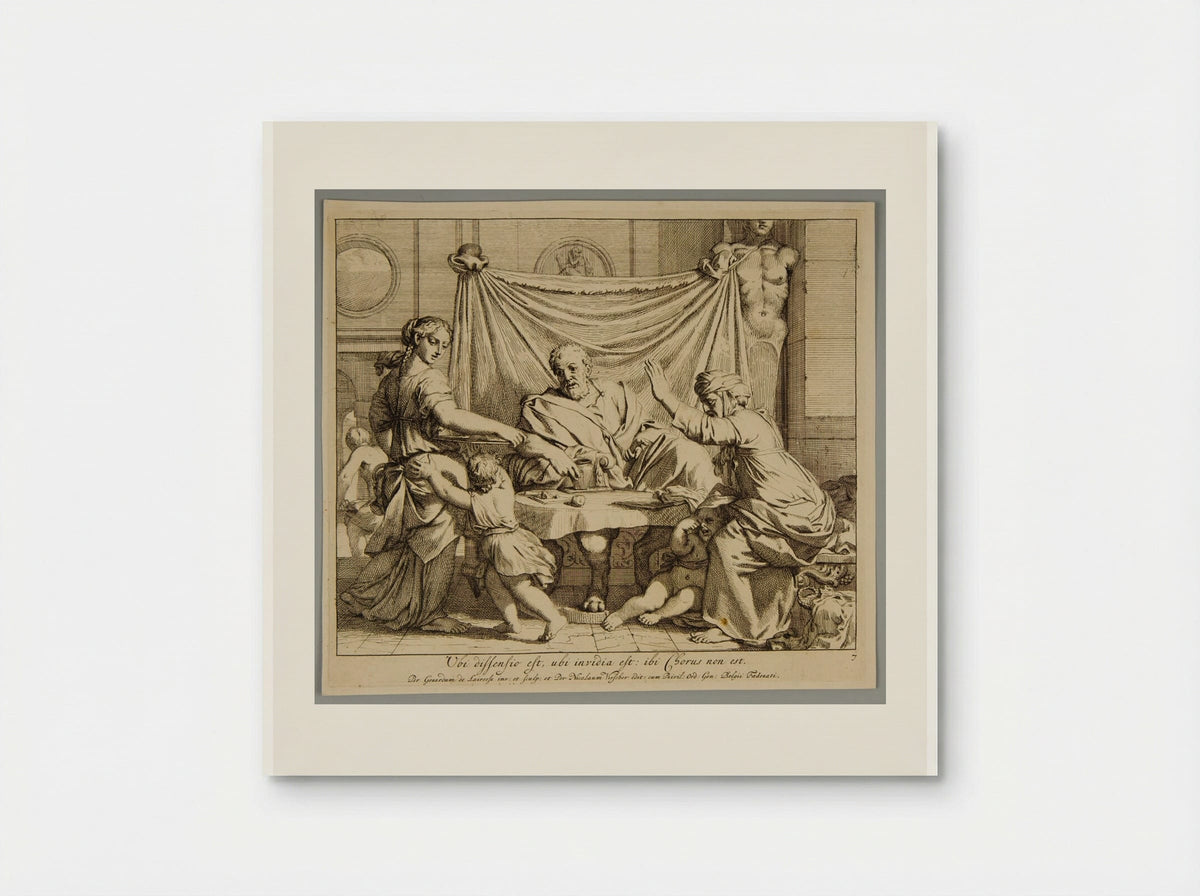 Abraham and Sara at Table - Gérard de Lairesse - Poster