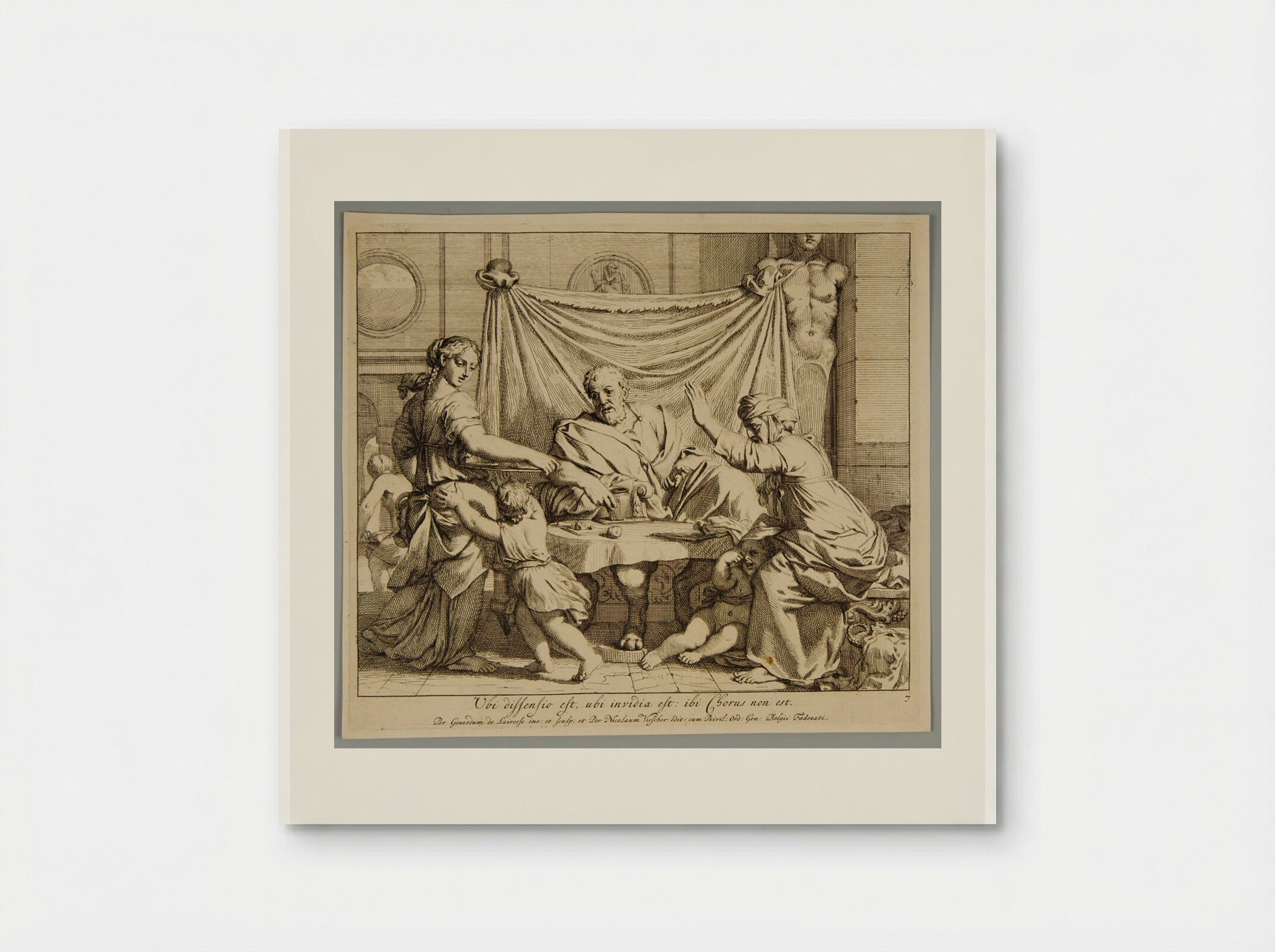 Abraham and Sara at Table - Gérard de Lairesse - Poster