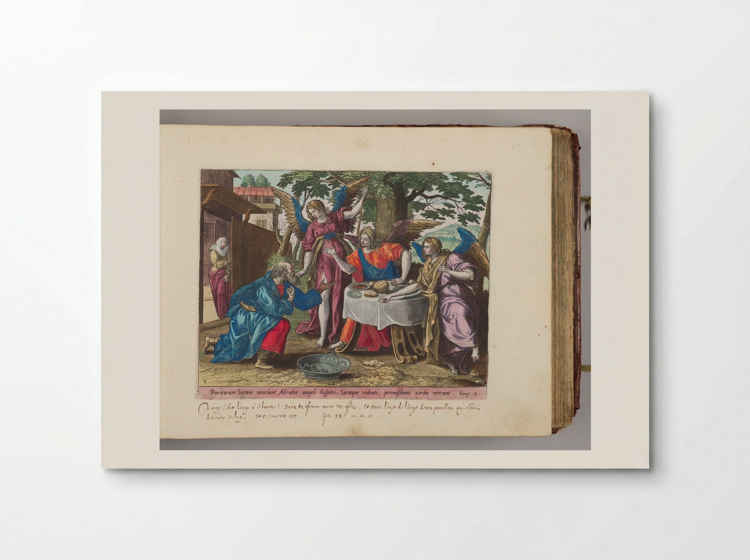 Abraham and the Three Angels - Adriaen Collaert - Poster