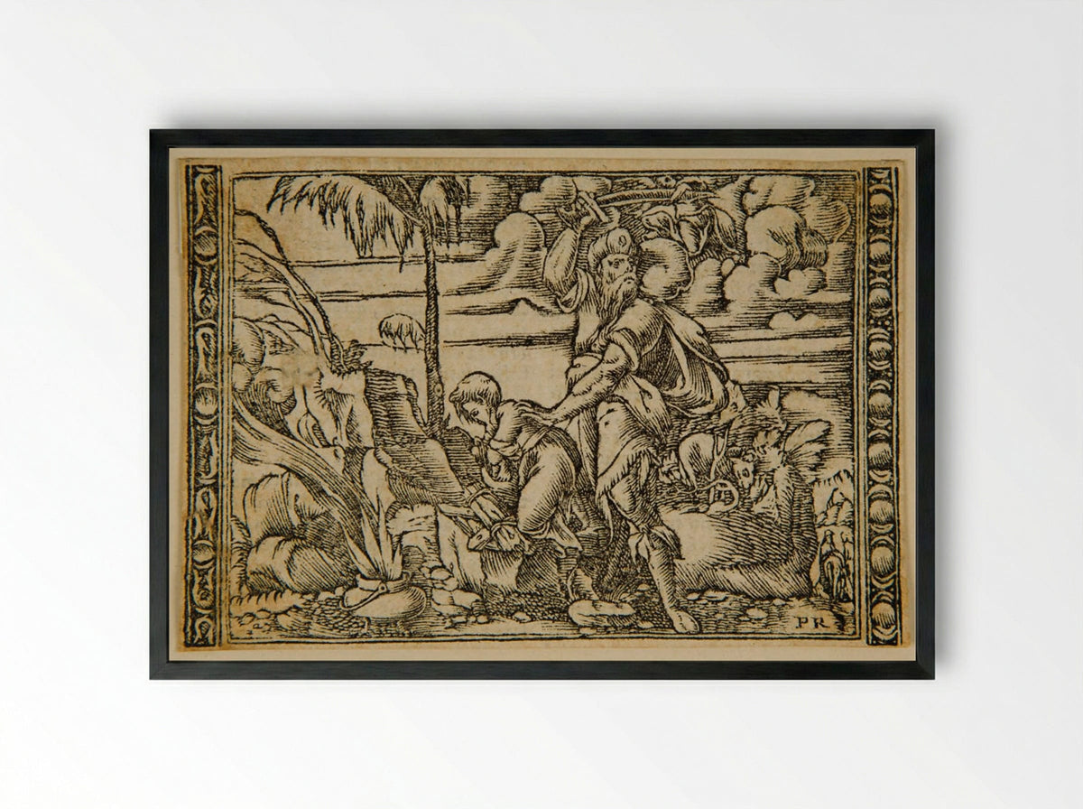 Abraham's Sacrifice - Master PR - Framed Print Black