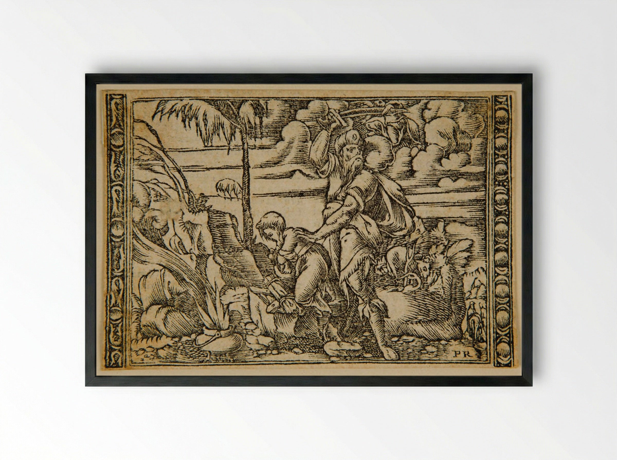 Abraham's Sacrifice - Master PR - Framed Print Black