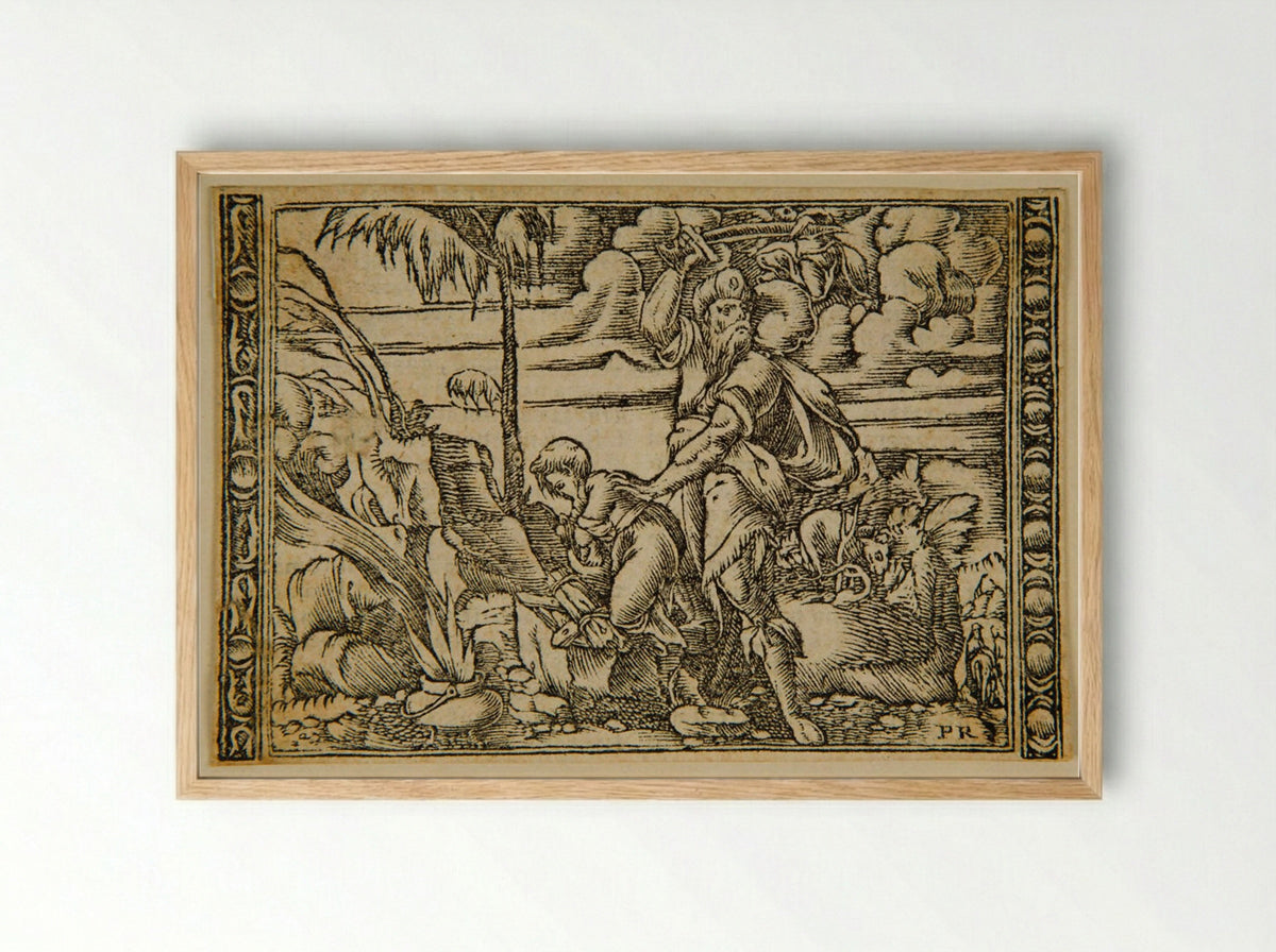 Abraham's Sacrifice - Master PR - Framed Print Wood