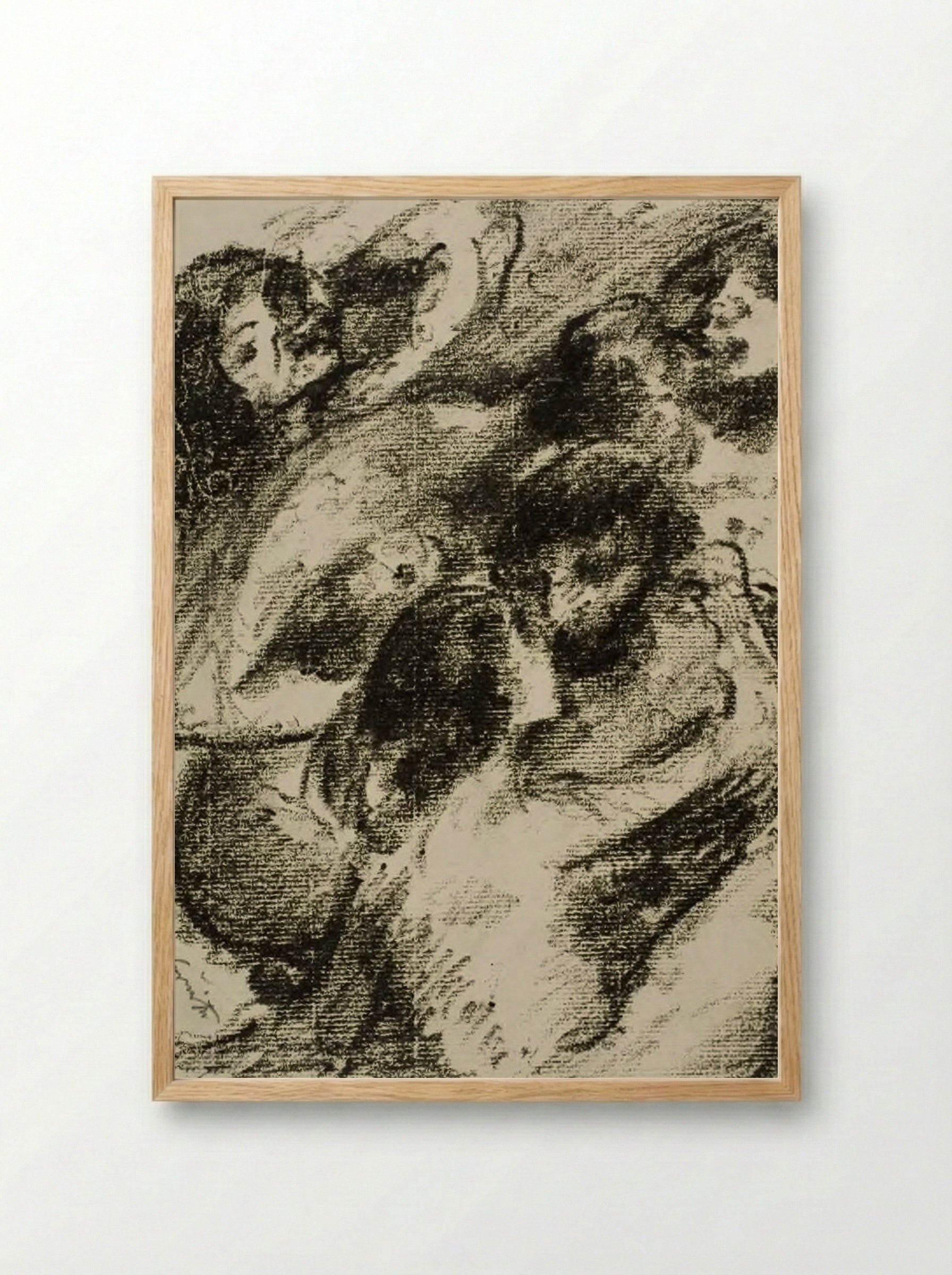 Absalom goes unto his father's concubines (II Samuel 16: 21-23) - Lovis Corinth - Framed Print Wood