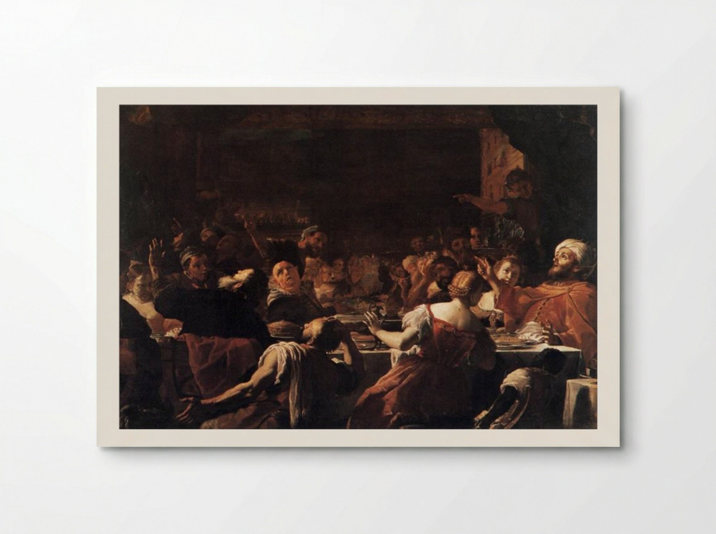 Absalom's Feast - Mattia Preti - Poster