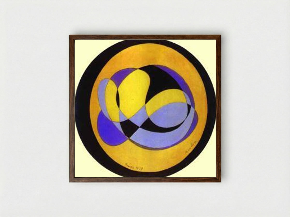 Abstract Composition (Circular Form) - Francis Picabia - Framed Print Dark Wood