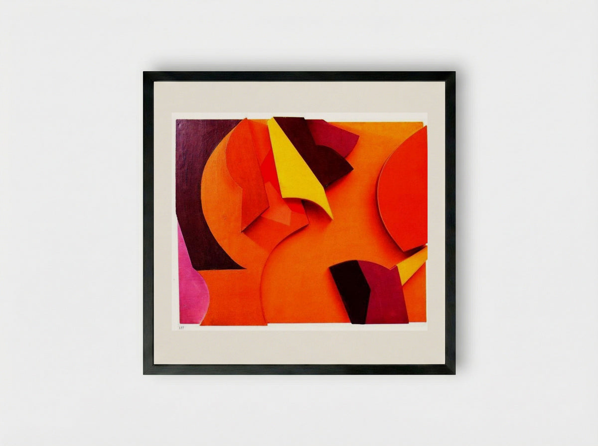 Abstract Composition - Jean Arp - Framed Print Black
