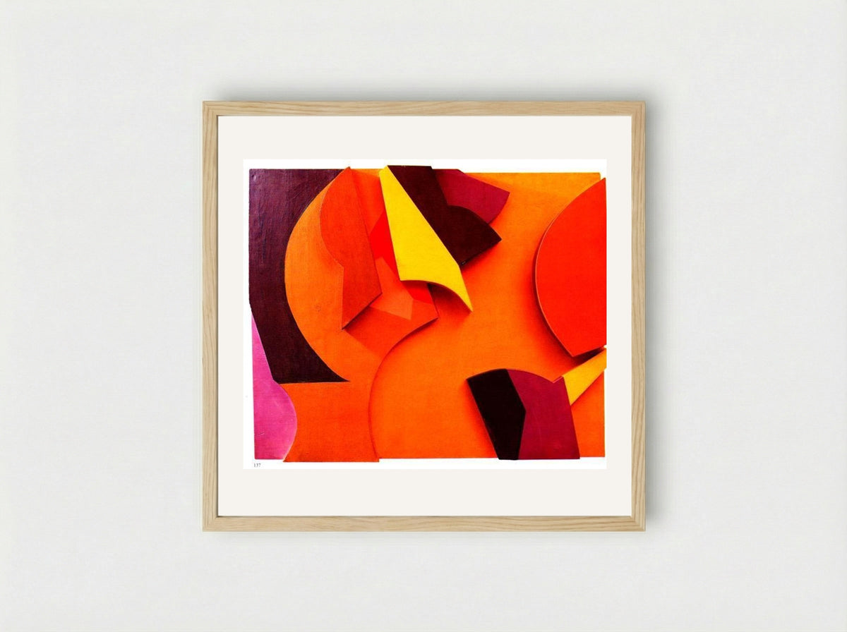 Abstract Composition - Jean Arp - Framed Print Wood