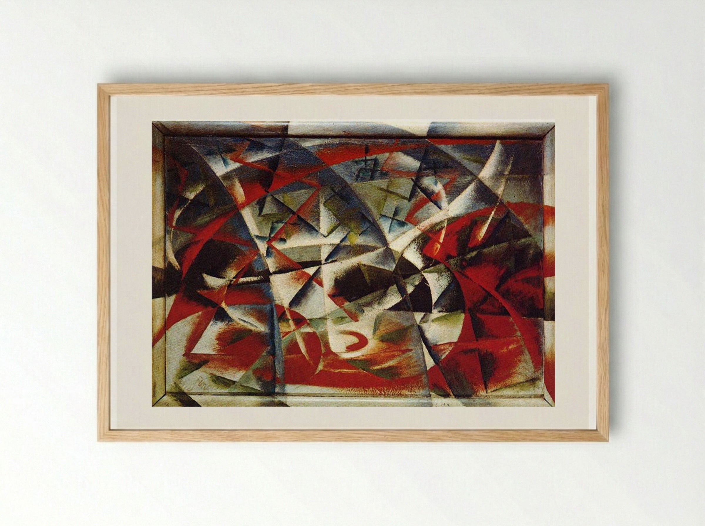 Abstract Speed + Sound - Giacomo Balla - Framed Print Wood
