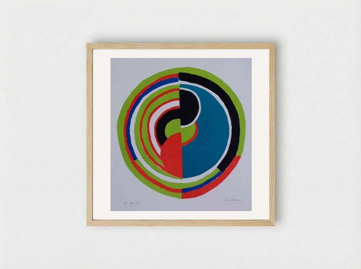Abstract Swirl - Sonia Delaunay - Framed Print Wood