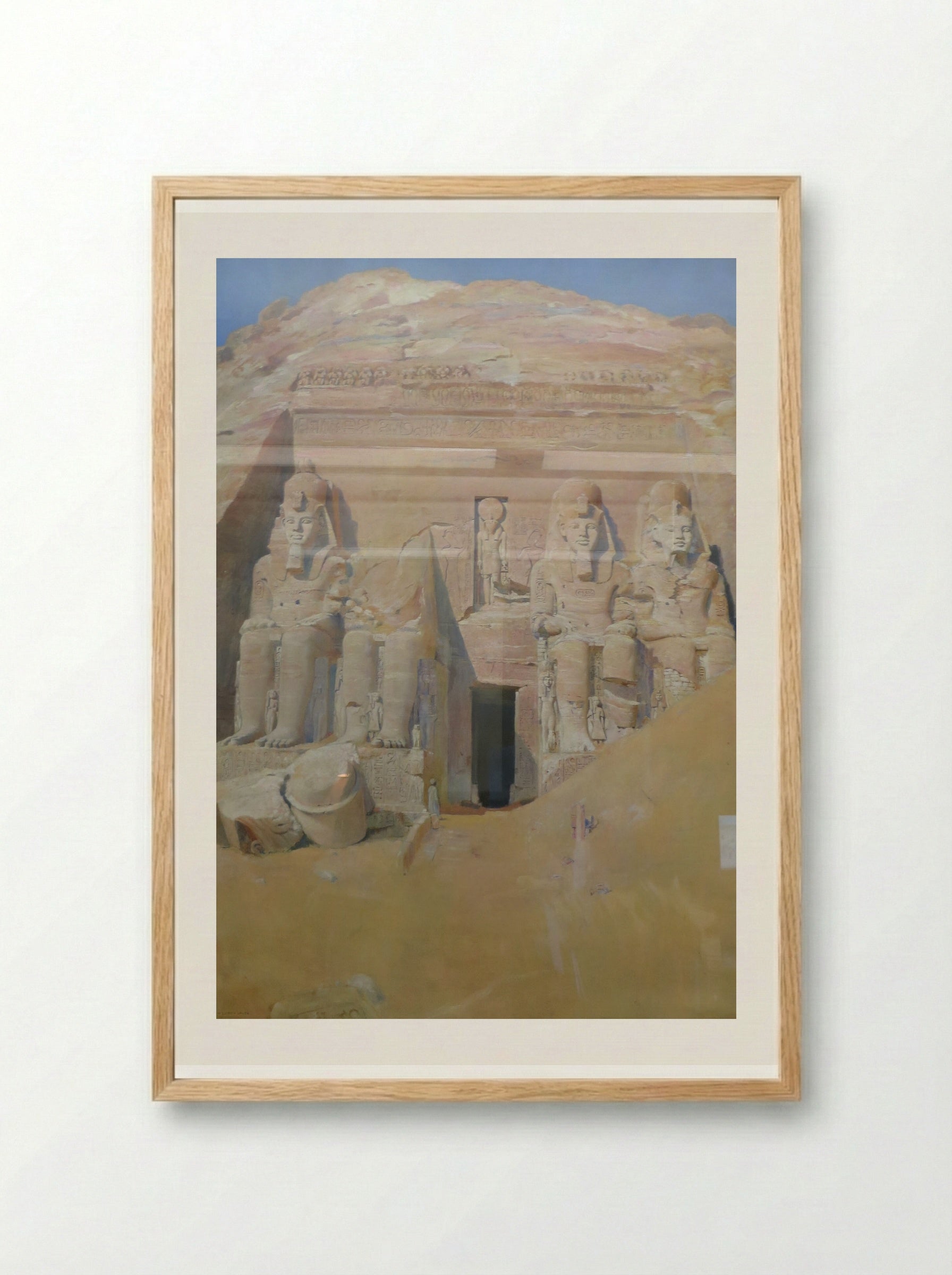 Abu Simbel - Joseph Lindon Smith - Framed Print Wood