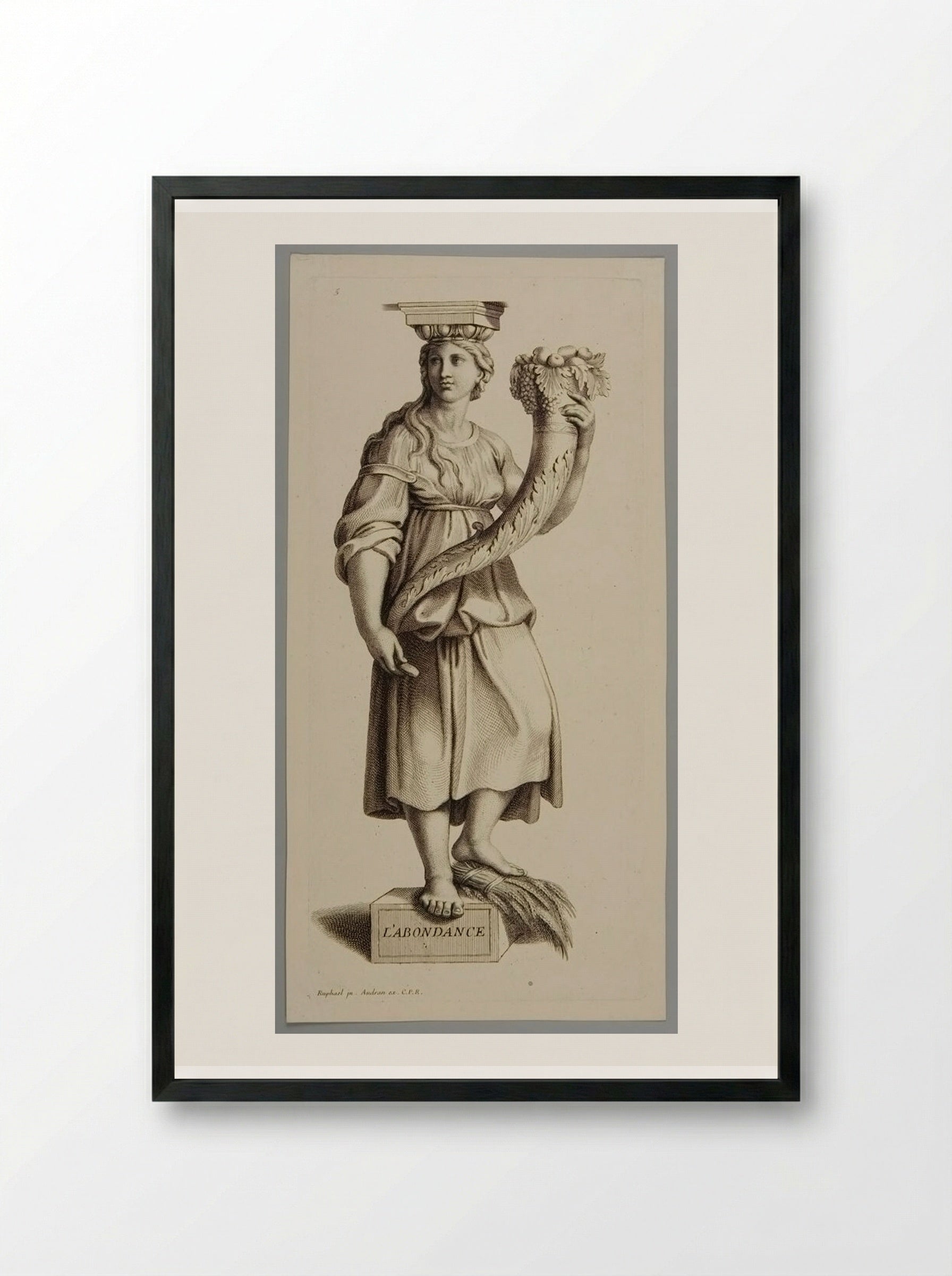 Abundance - Gérard Audran - Framed Print Black