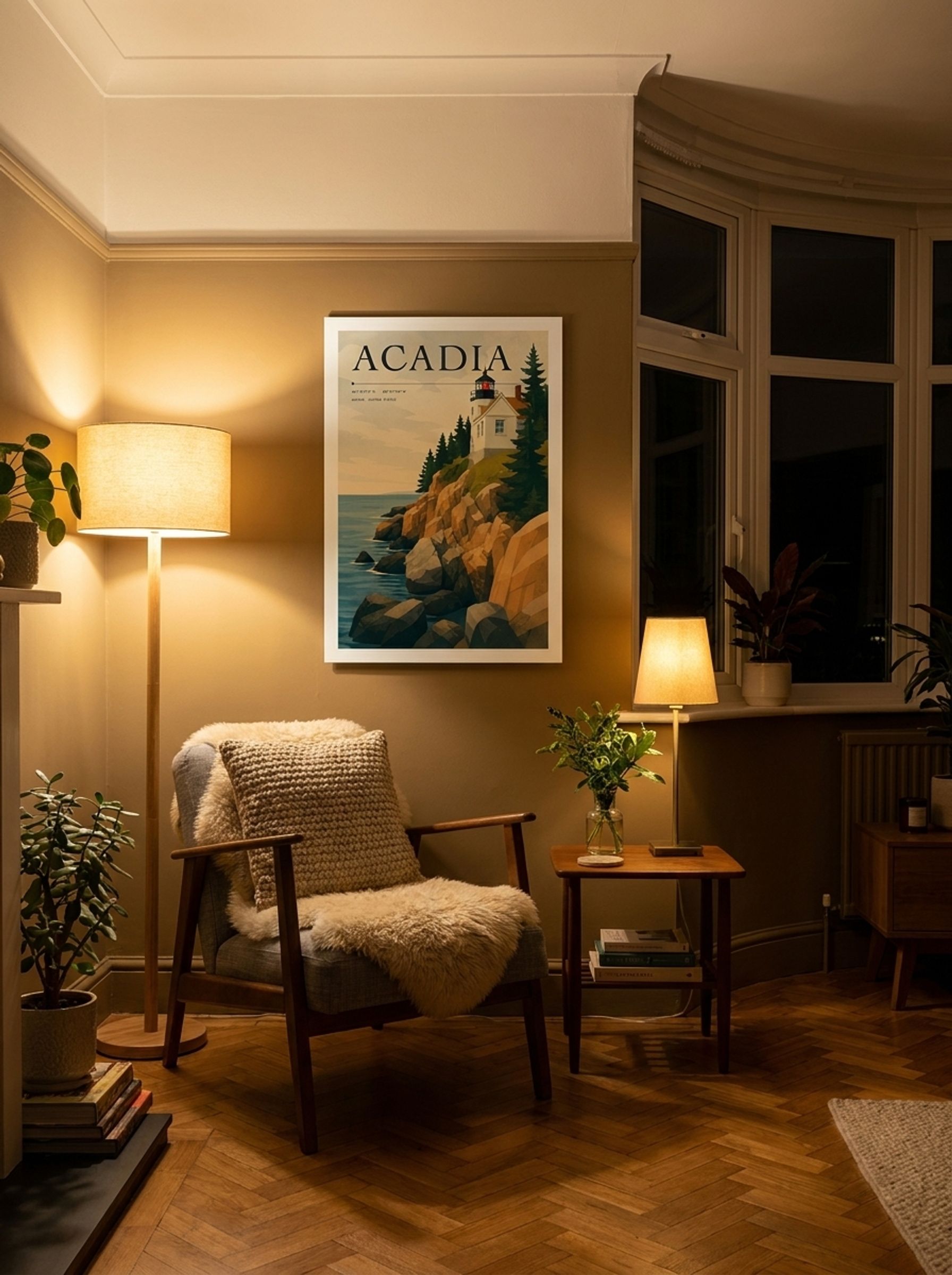 Acadia Travel Poster Artwork - Lifestyle
