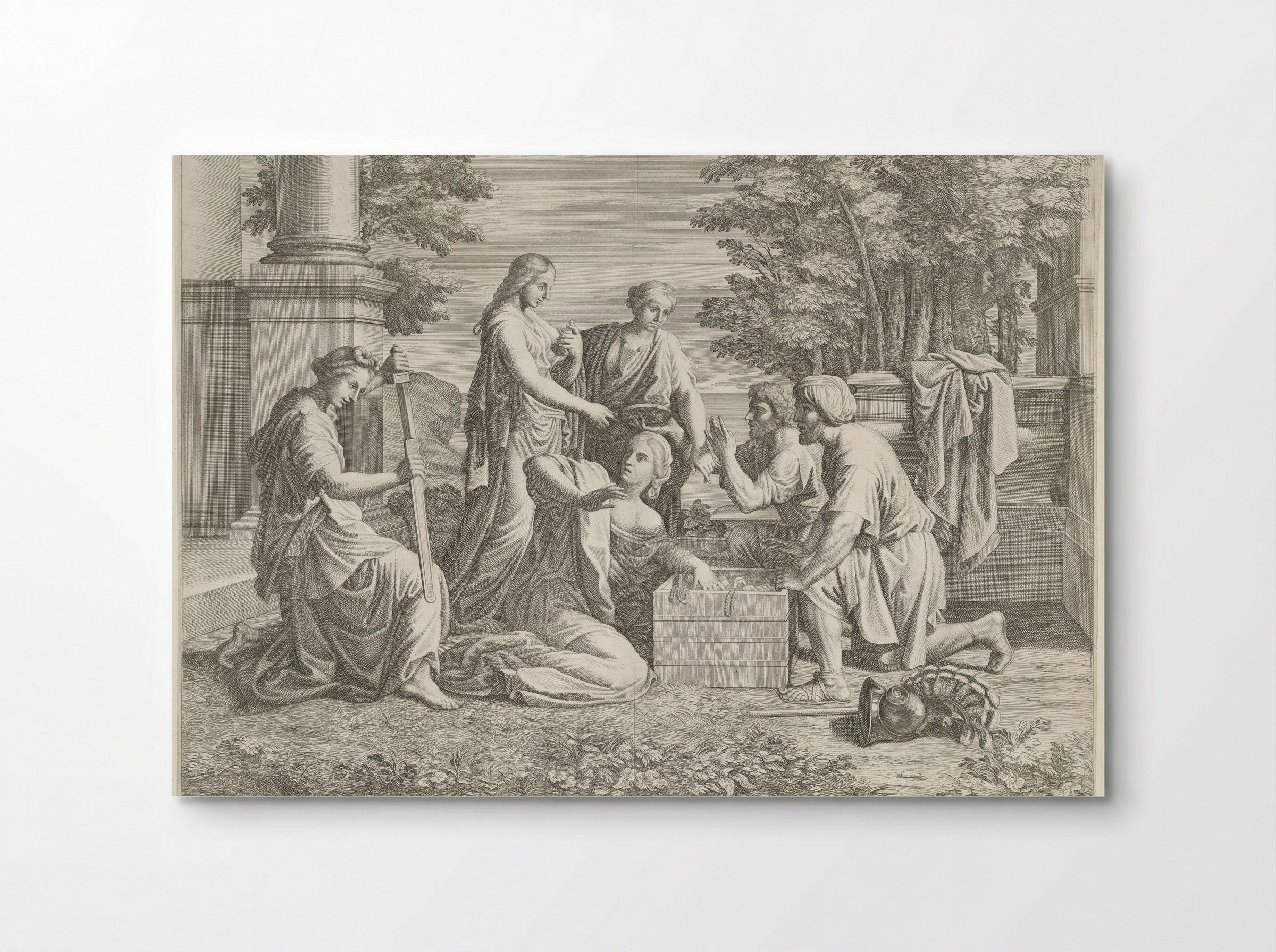 Achilles Discovered Among the Daughters of Lycomedes - Pietro del Po - Poster
