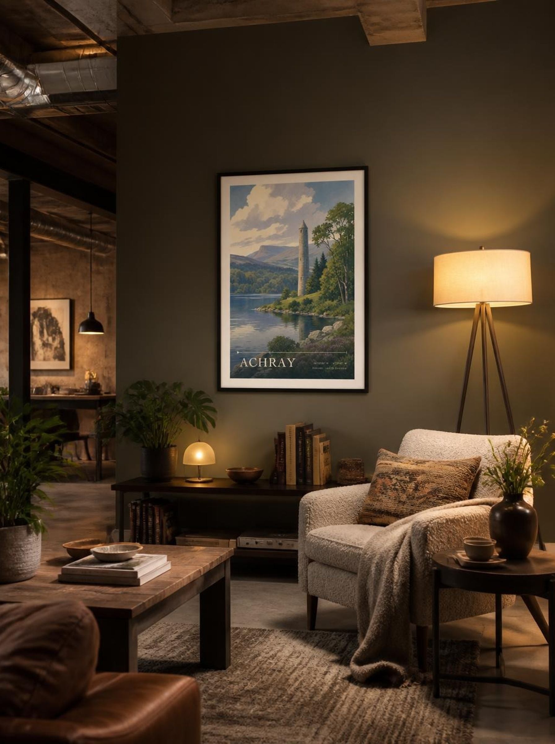Achray Stirling United Kingdom Travel Poster - Lifestyle