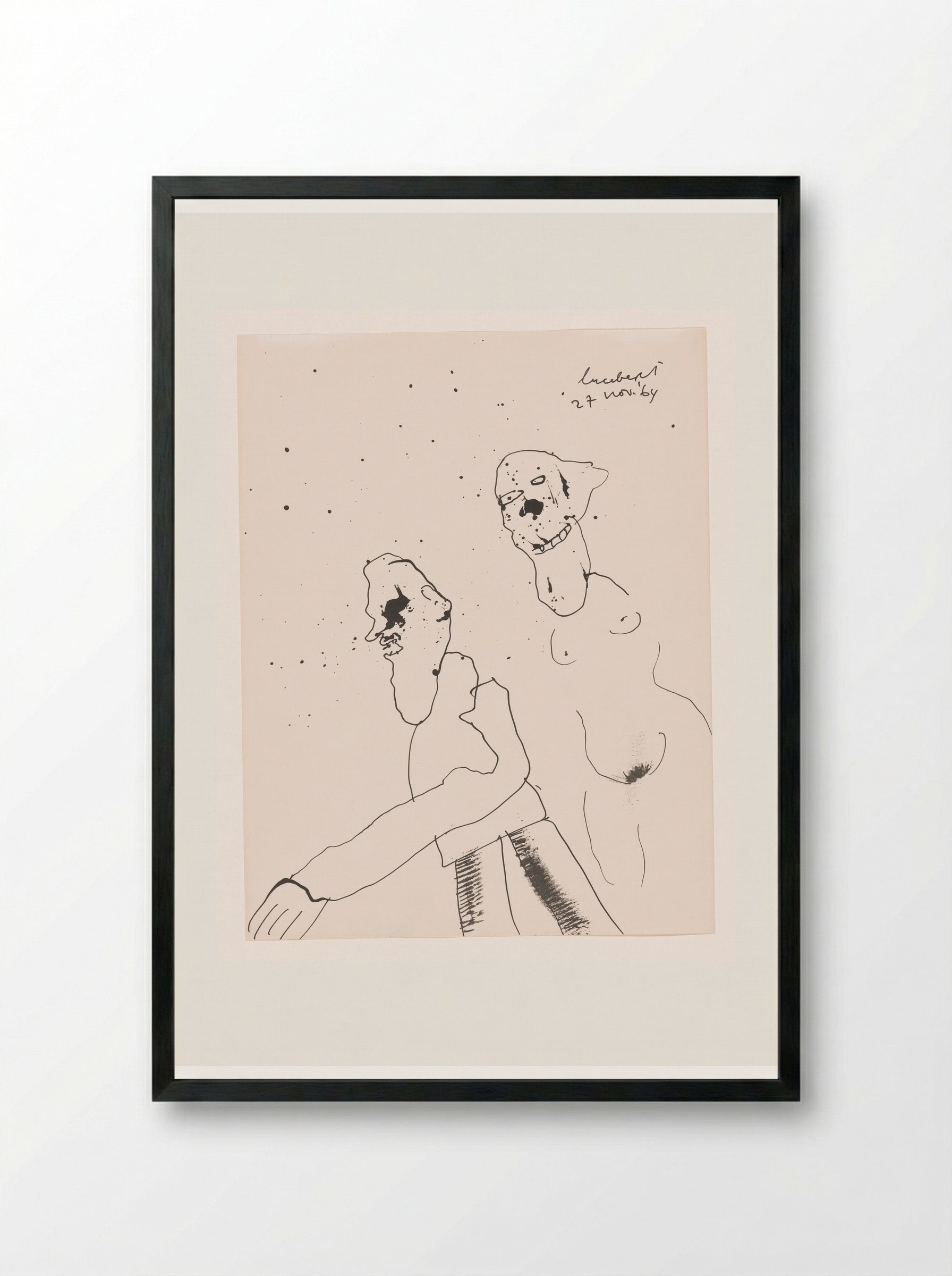 Achtervolging - Lucebert - Framed Print Black