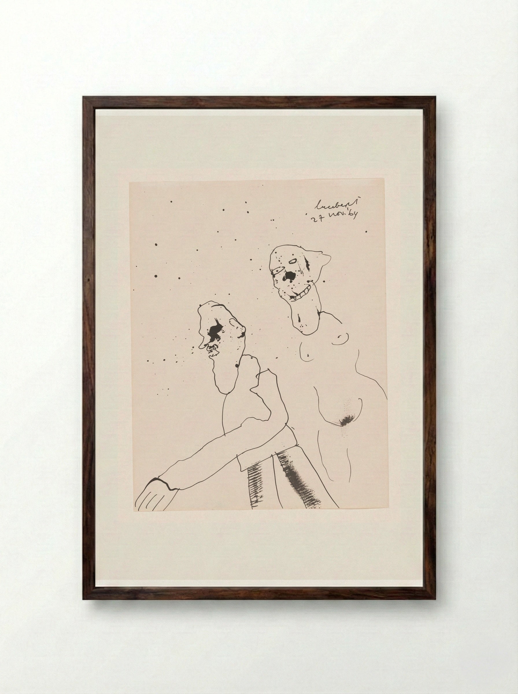 Achtervolging - Lucebert - Framed Print Dark Wood