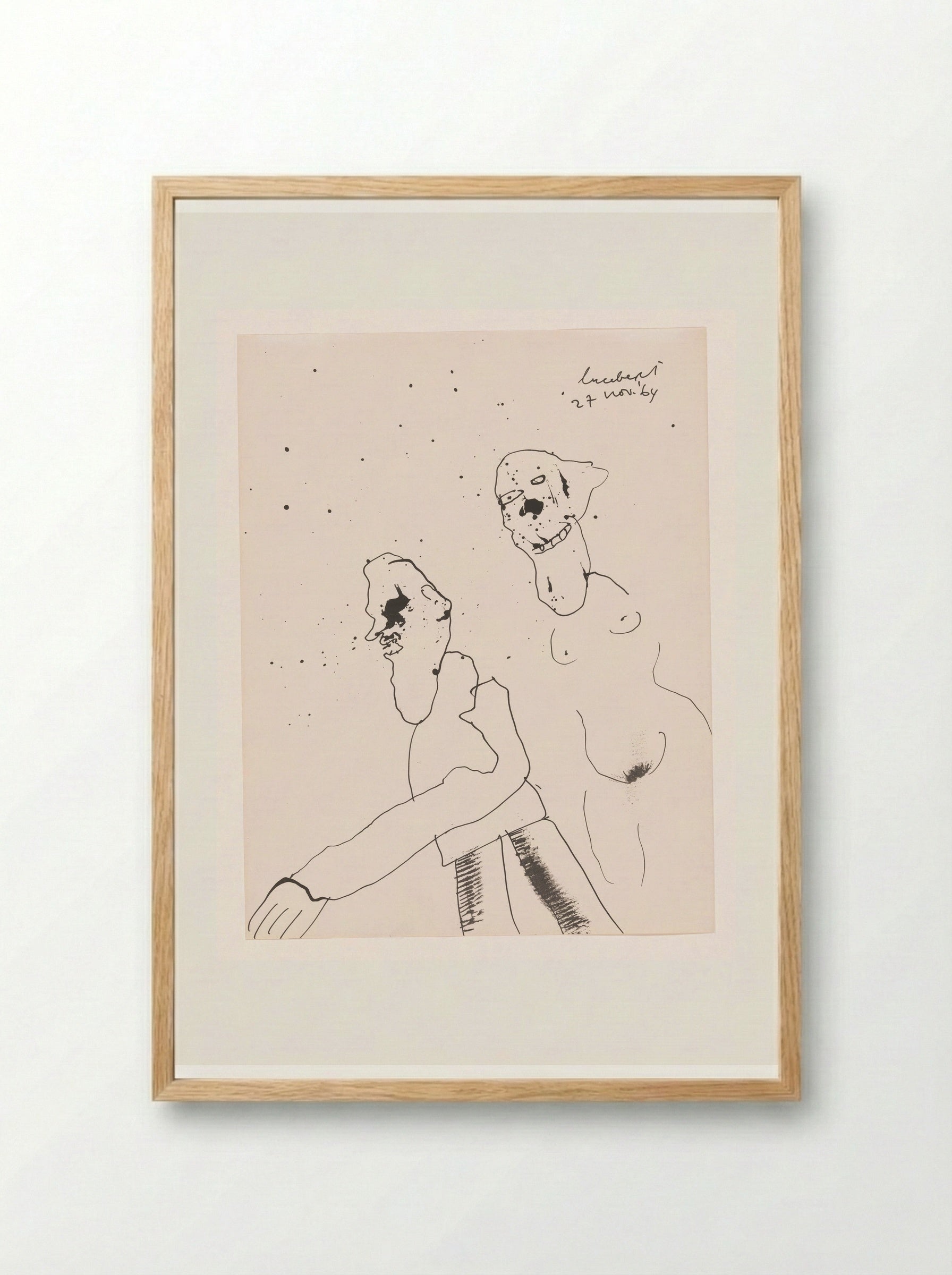 Achtervolging - Lucebert - Framed Print Wood