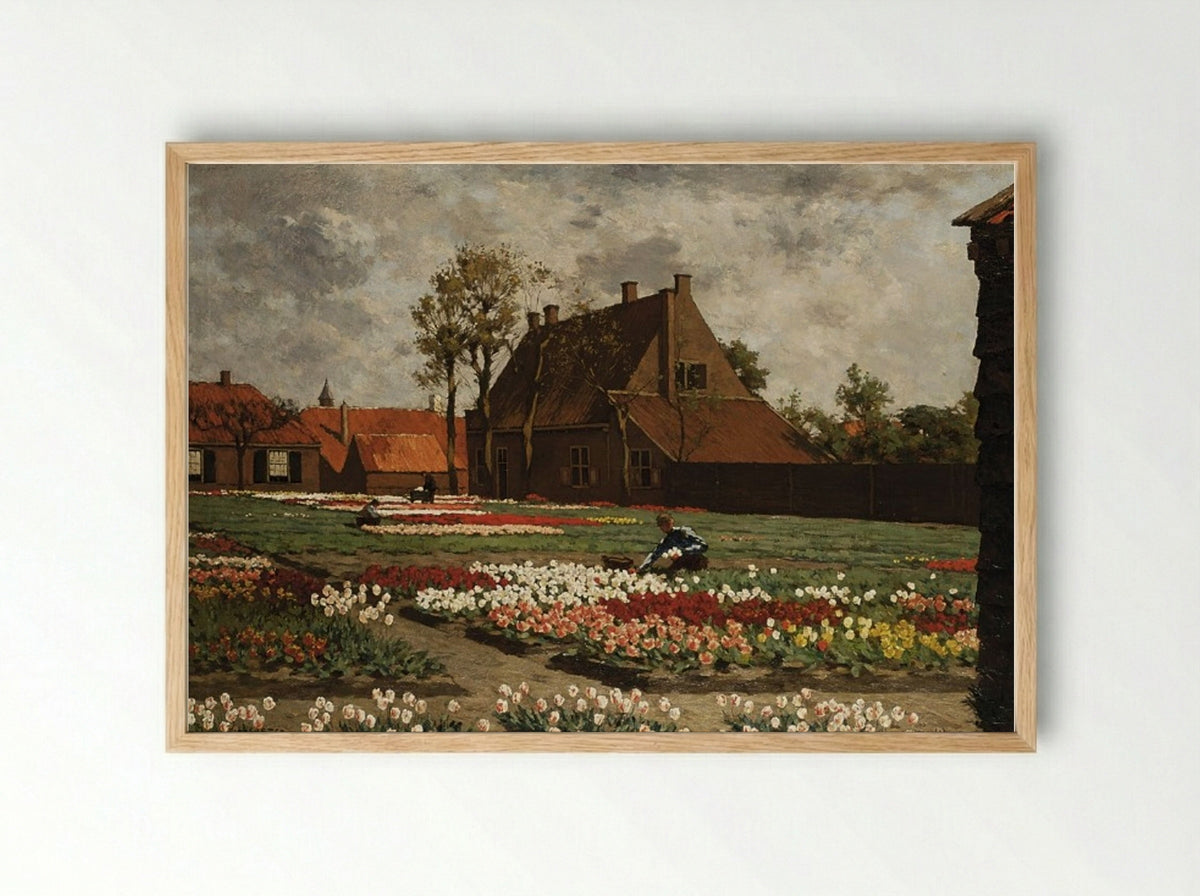 Achterzijde van Paleis Huis ten Bosch in Den Haag - Anton L. Koster - Framed Print Wood