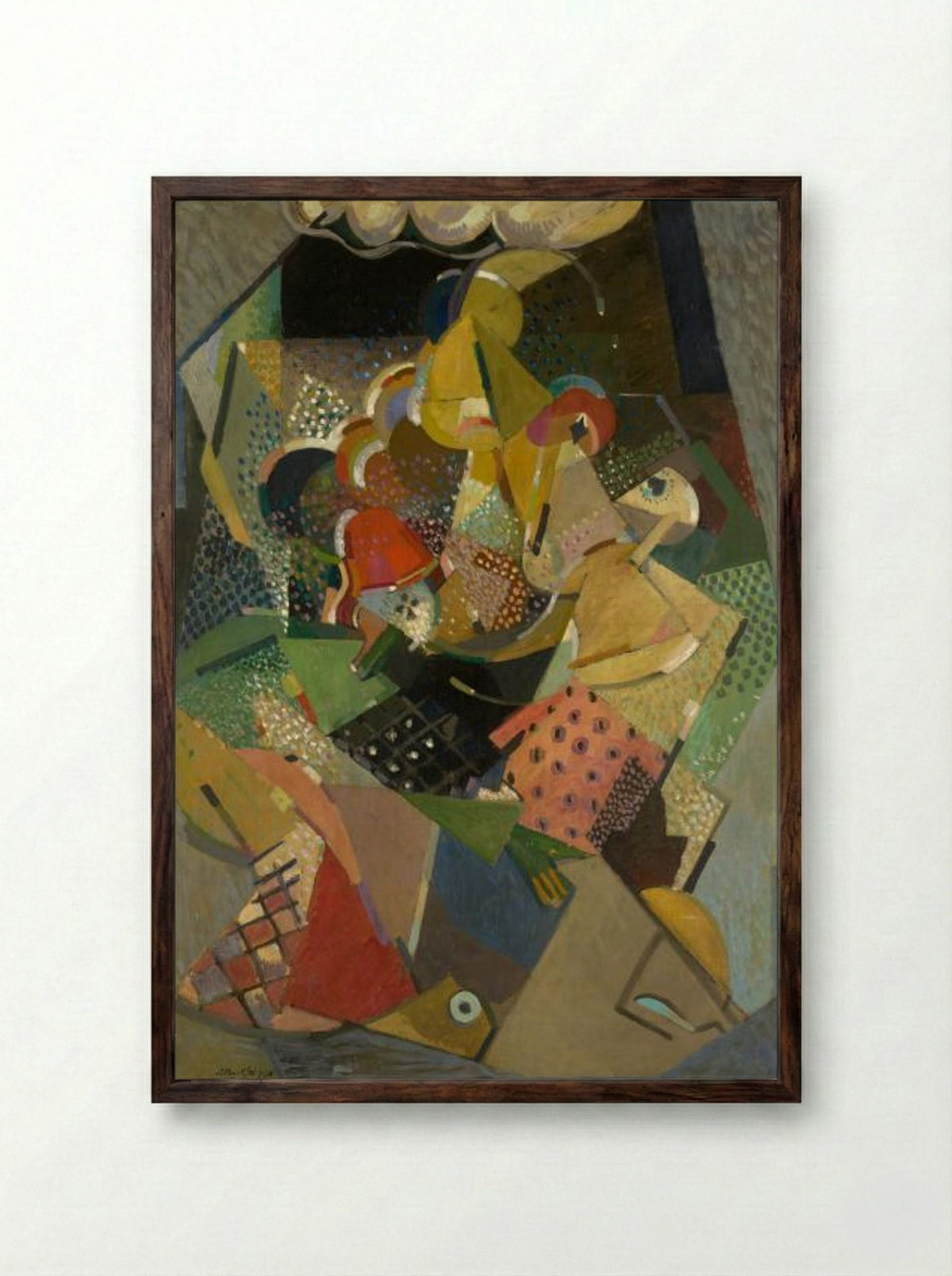 Acrobats - Albert Gleizes - Framed Print Dark Wood
