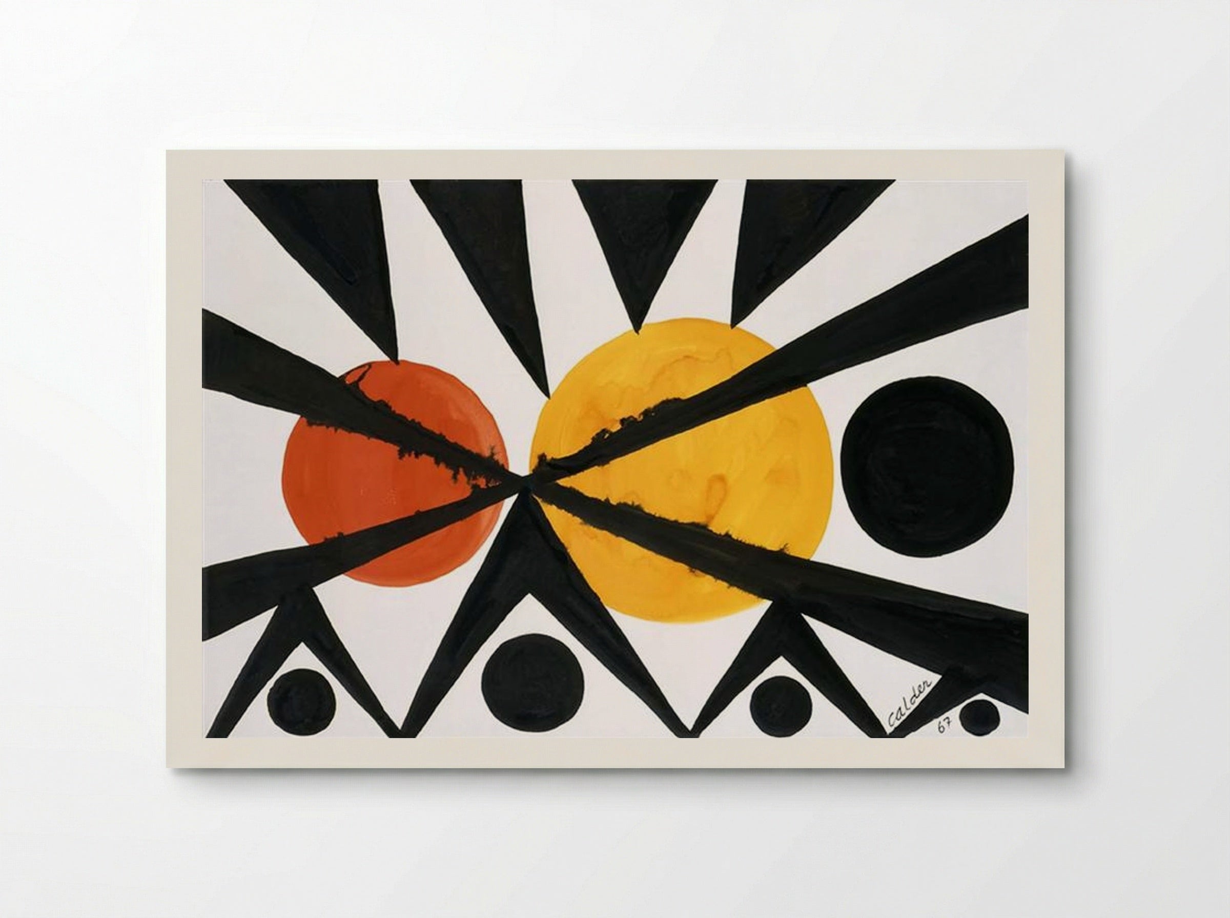 Across the Orange Moons - Alexander Calder - Poster