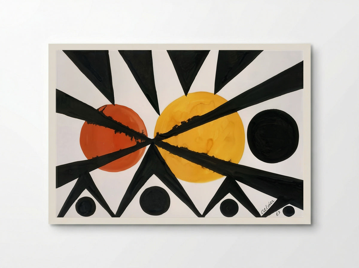 Across the Orange Moons - Alexander Calder - Poster